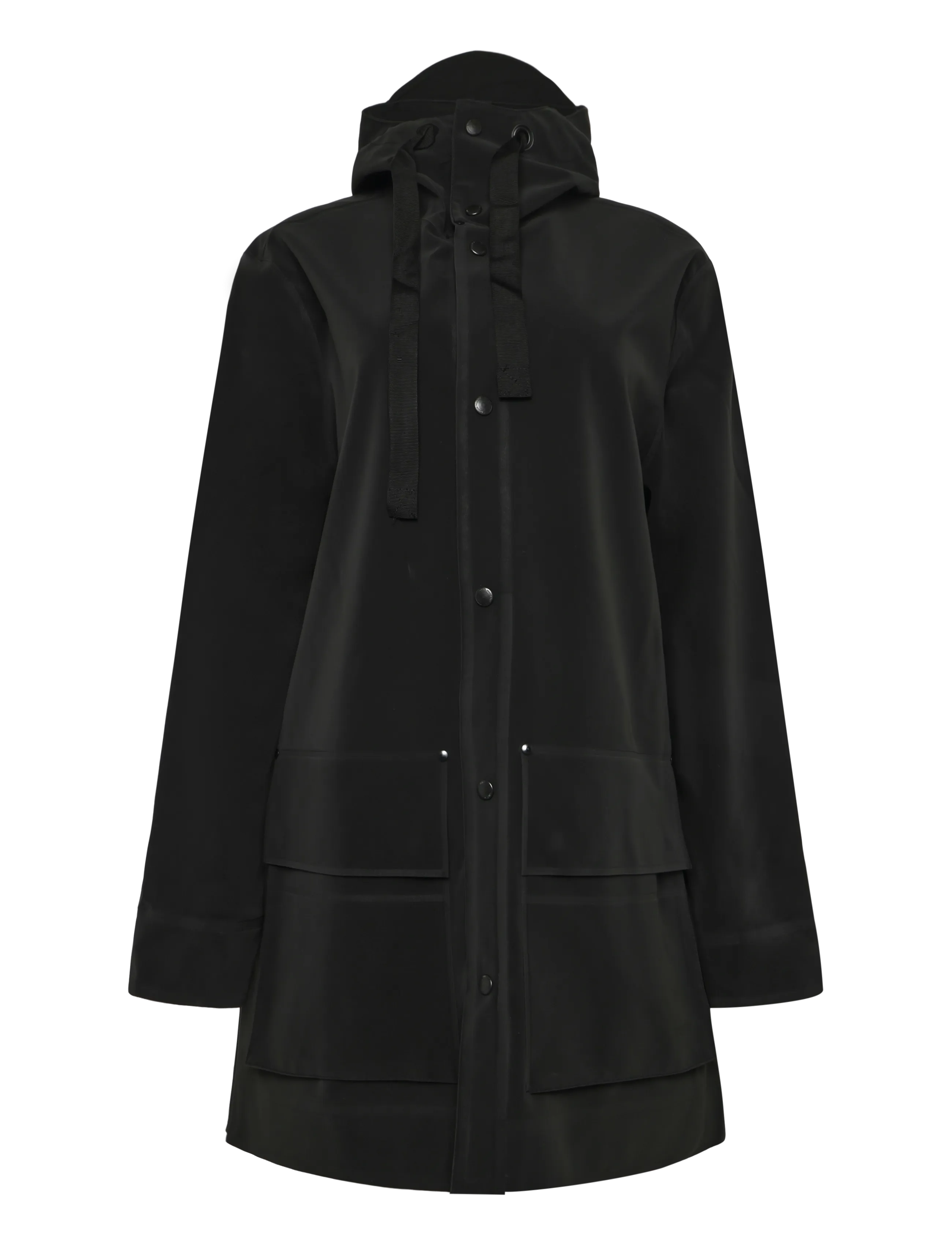 Stutterheim Stockholm 15 Matte Black - Regnjakker - BLACK / black