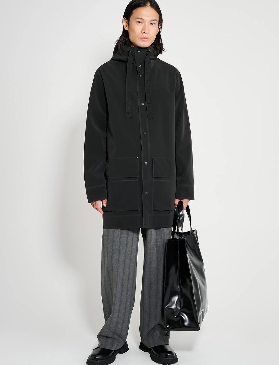 Stutterheim - Stockholm 15 Matte Black - regnjackor - black - 0