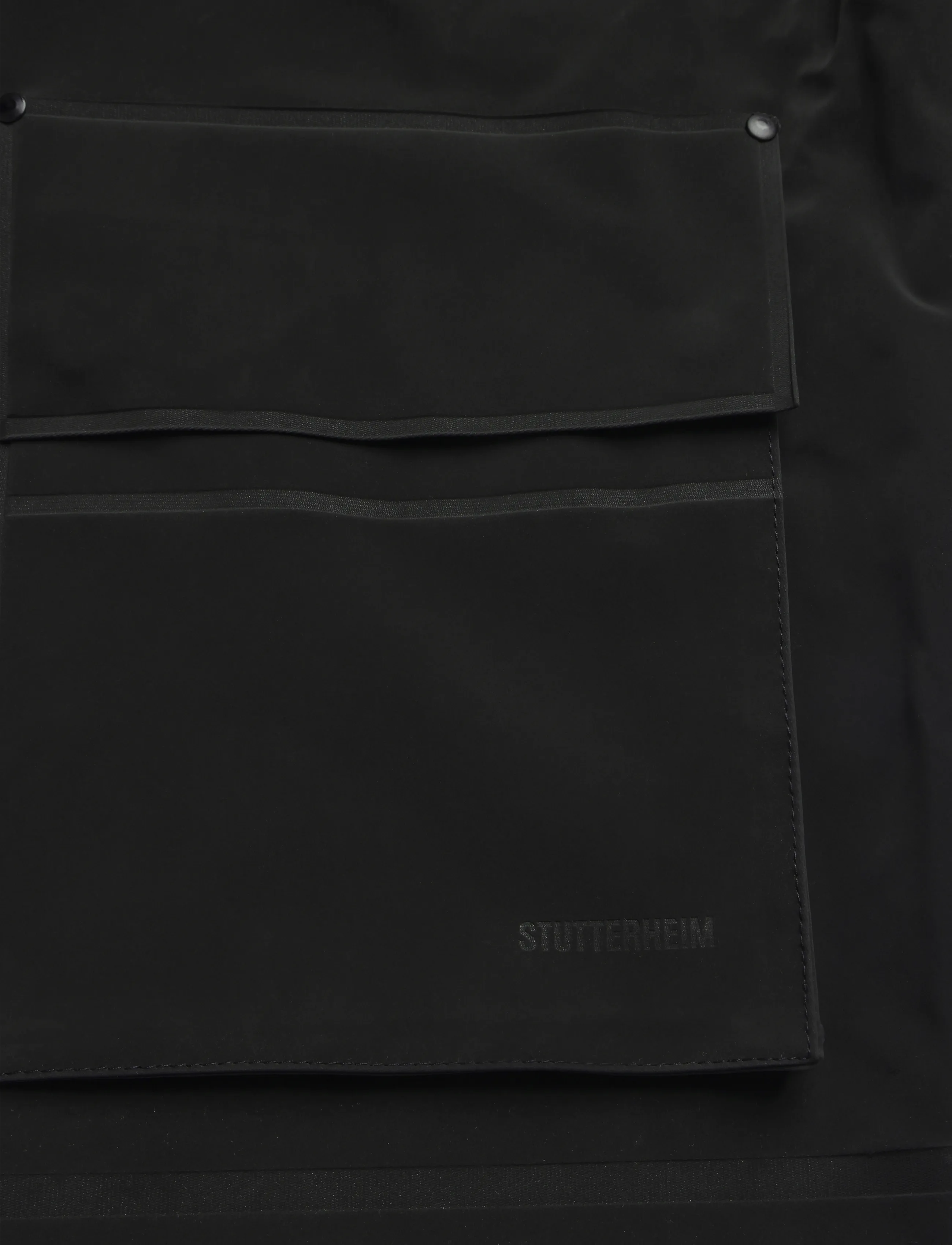 Stutterheim - Stockholm 15 Matte Black - regnjakker - black - 3