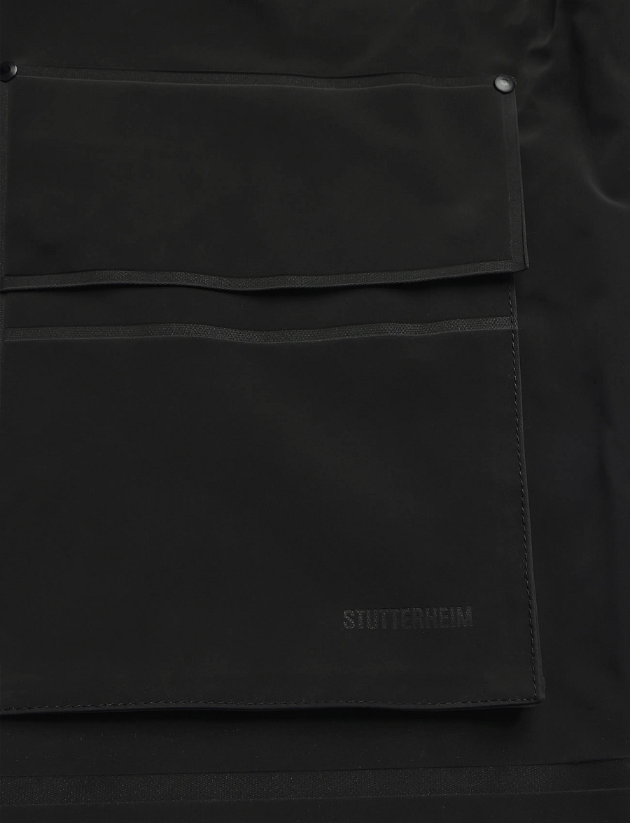Stutterheim - Stockholm 15 Matte Black - regnjakker - black - 3