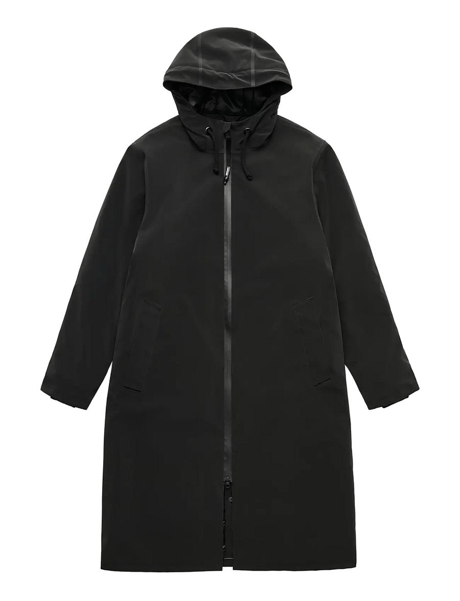 Stutterheim - Stockholm Long Winter Matte Black - parkas - black - 1