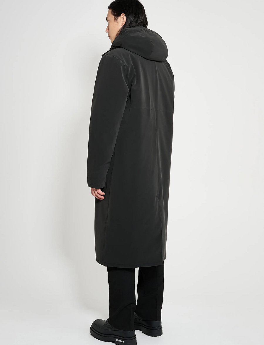 Stutterheim - Stockholm Long Winter Matte Black - parkas - black - 4