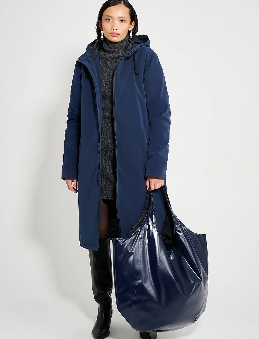 Stutterheim - Stockholm Long Winter Matte Navy - vinterjakker - navy - 0