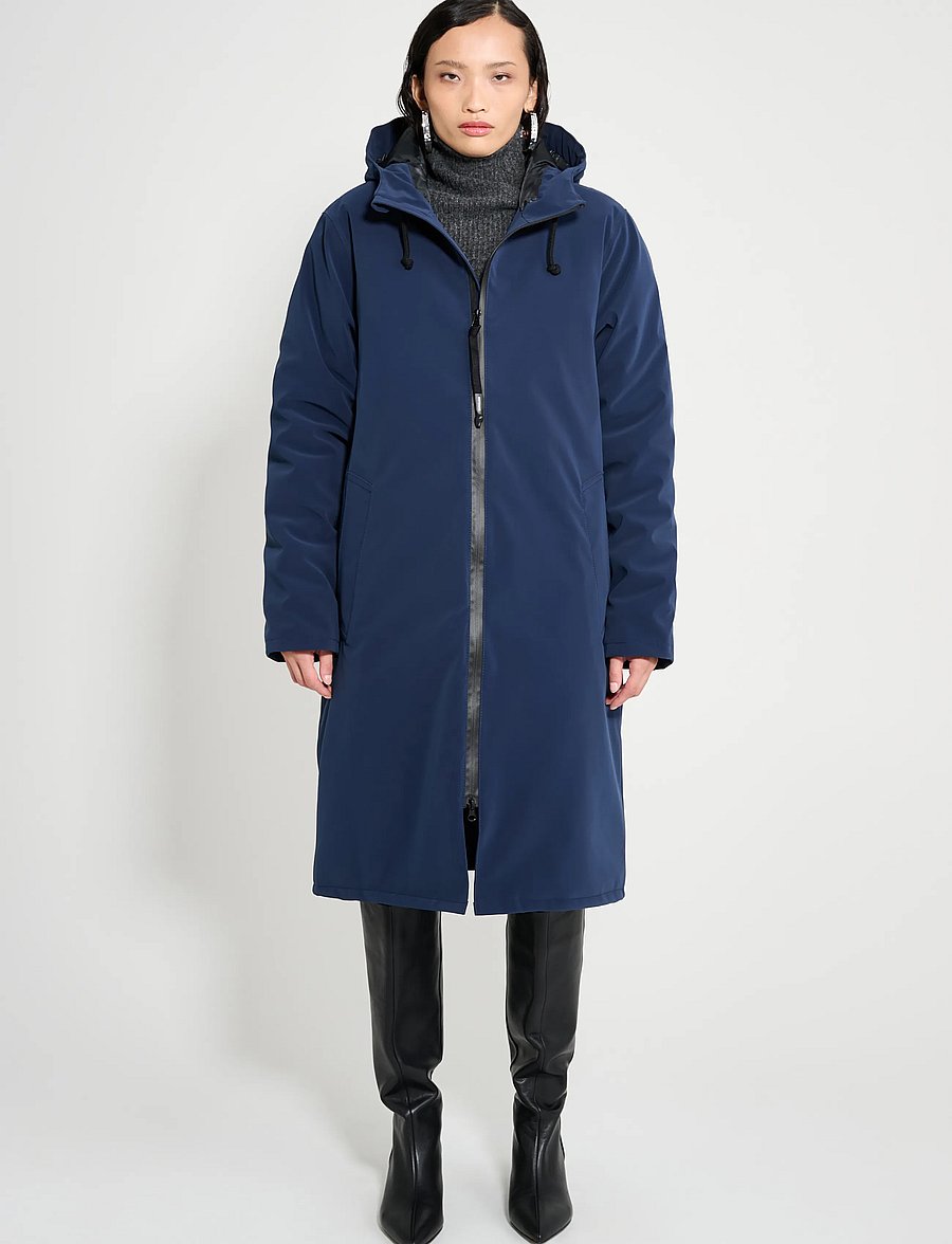 Stutterheim - Stockholm Long Winter Matte Navy - vinterjakker - navy - 3