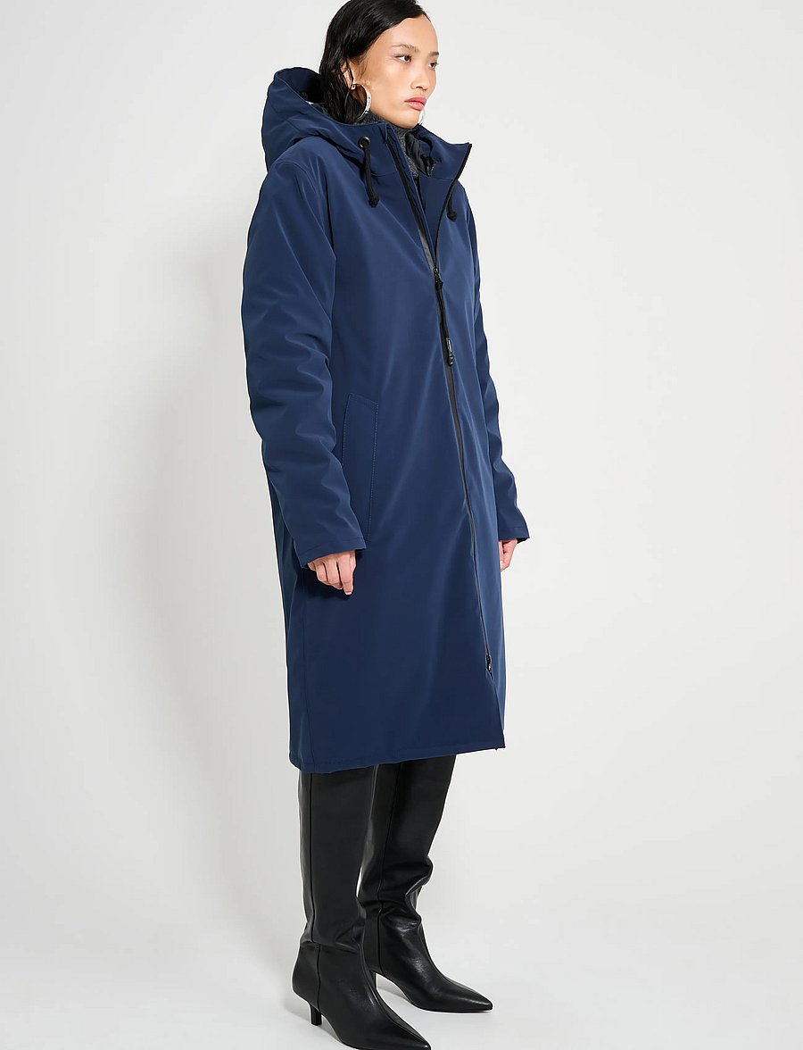 Stutterheim - Stockholm Long Winter Matte Navy - vinterjakker - navy - 4