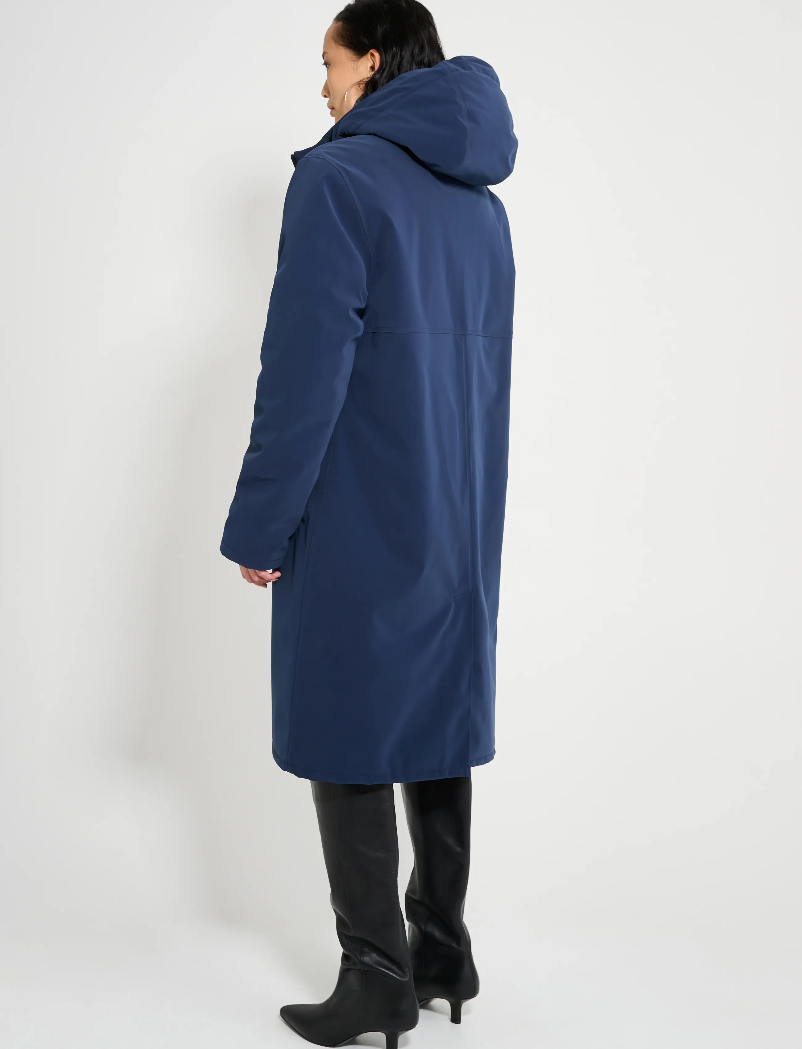 Stutterheim - Stockholm Long Winter Matte Navy - vinterjakker - navy - 5