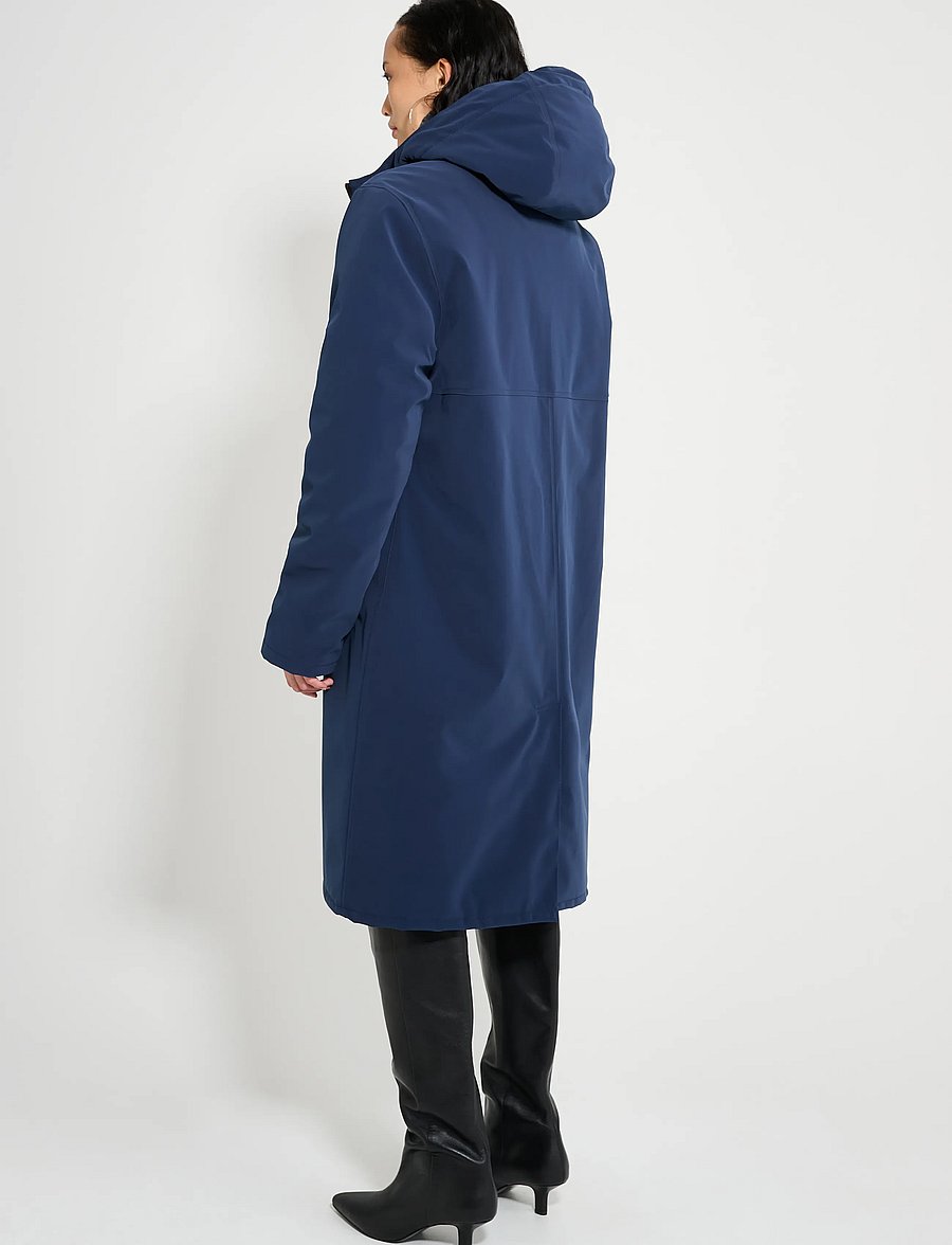 Stutterheim - Stockholm Long Winter Matte Navy - vinterjakker - navy - 5