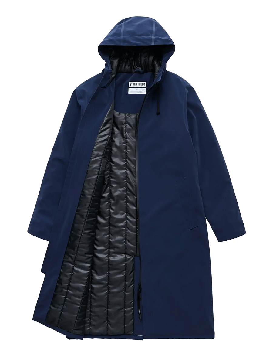 Stutterheim - Stockholm Long Winter Matte Navy - vinterjakker - navy - 2