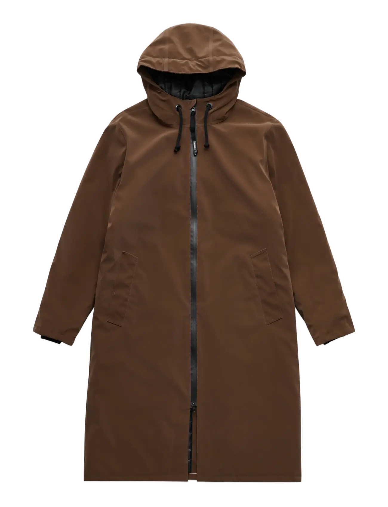 Stutterheim - Stockholm Long Winter Matte Dark Brown - vinterjakker - dark brown - 1