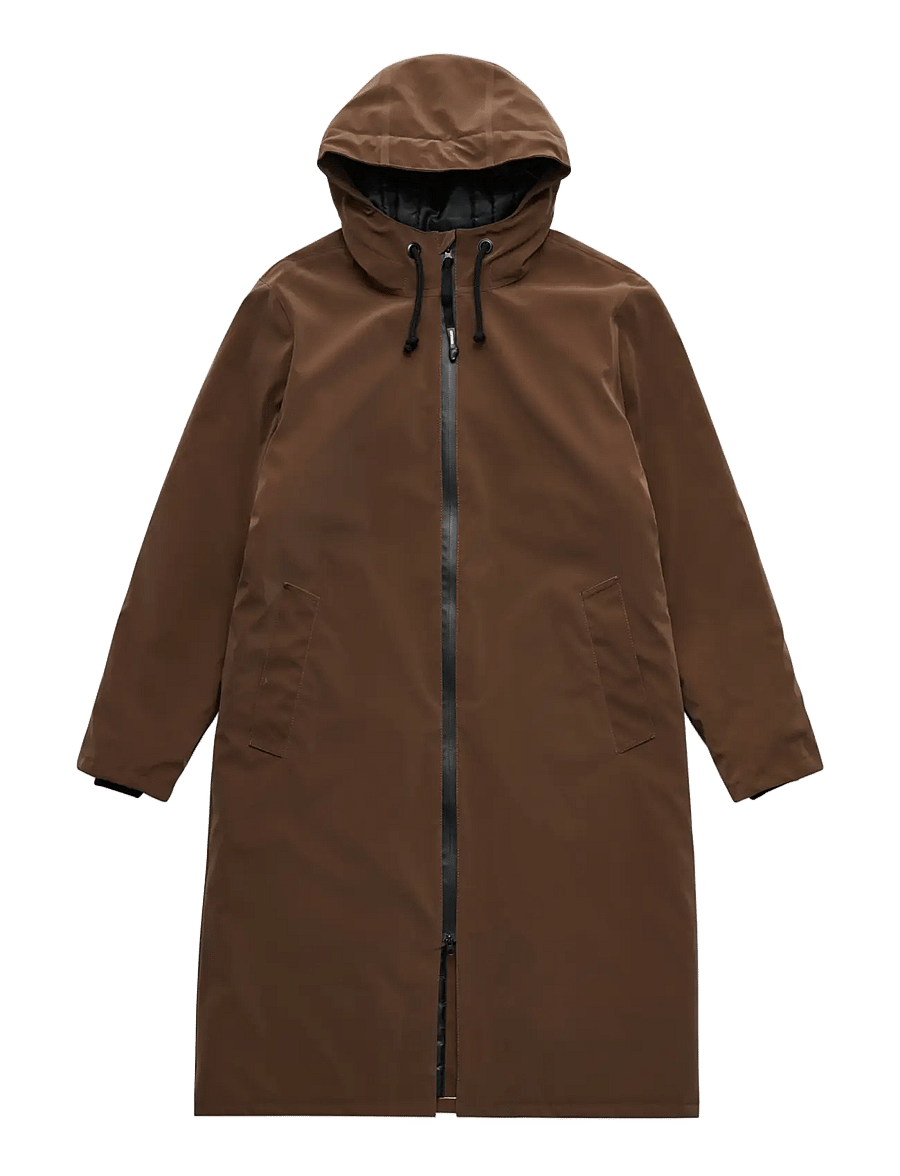 Stutterheim - Stockholm Long Winter Matte Dark Brown - vinterjakker - dark brown - 1