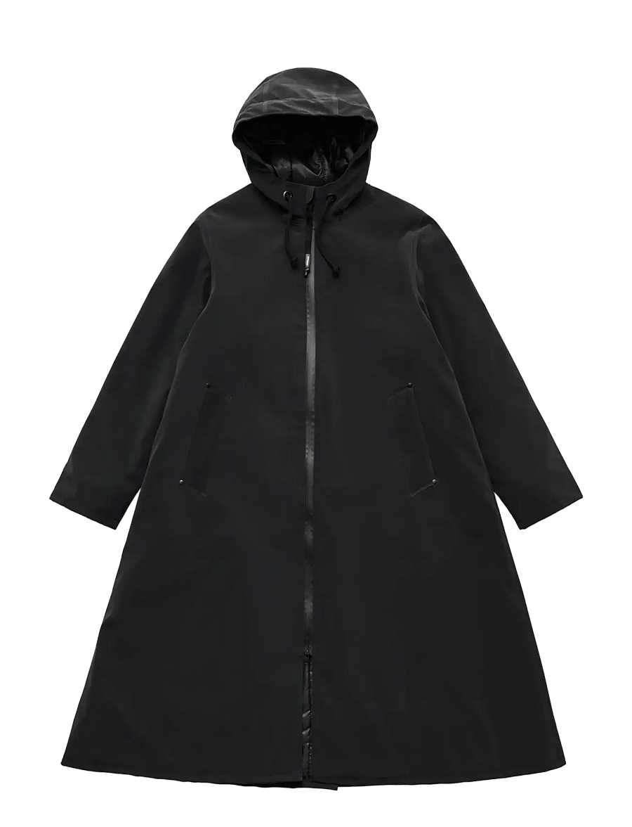 Stutterheim - Mosebacke Long Winter Matte Black - vinterjackor - black - 1