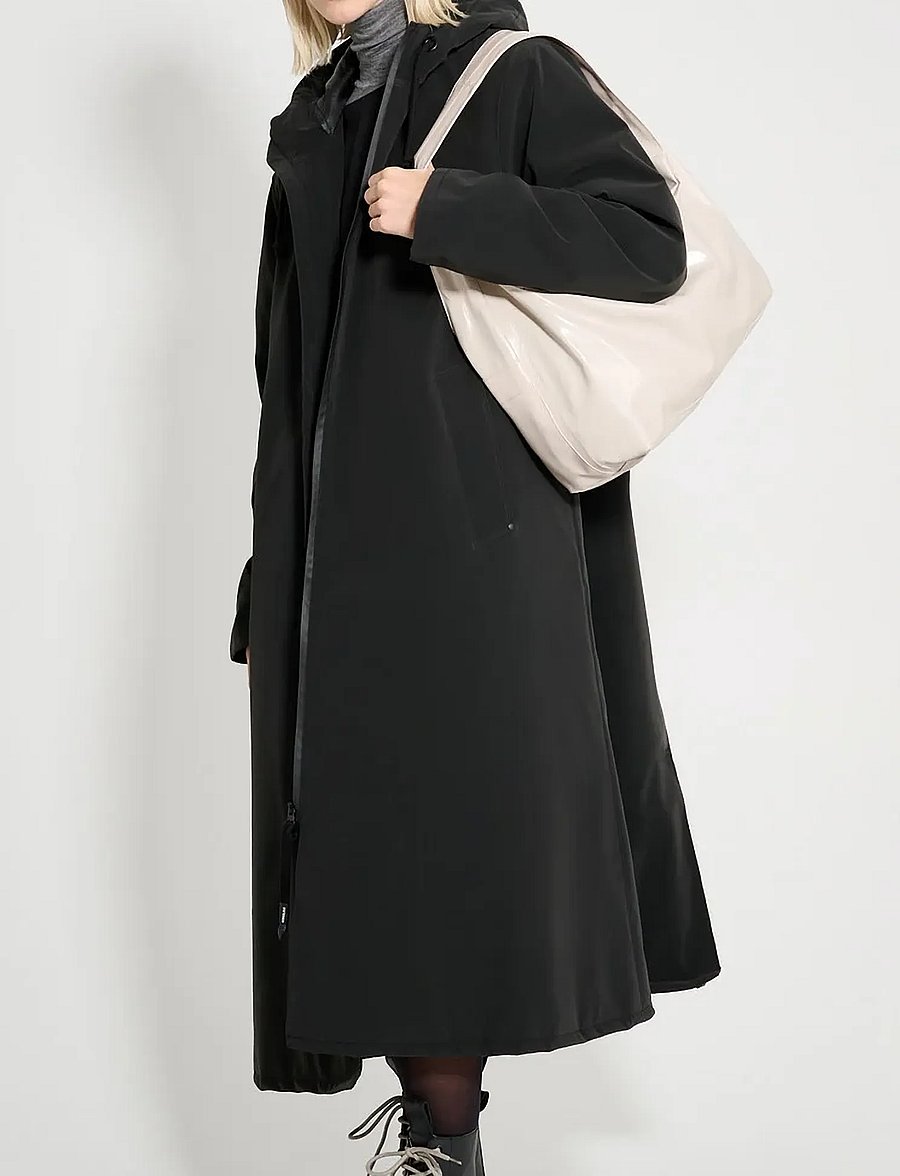 Stutterheim - Mosebacke Long Winter Matte Black - vinterjackor - black - 0