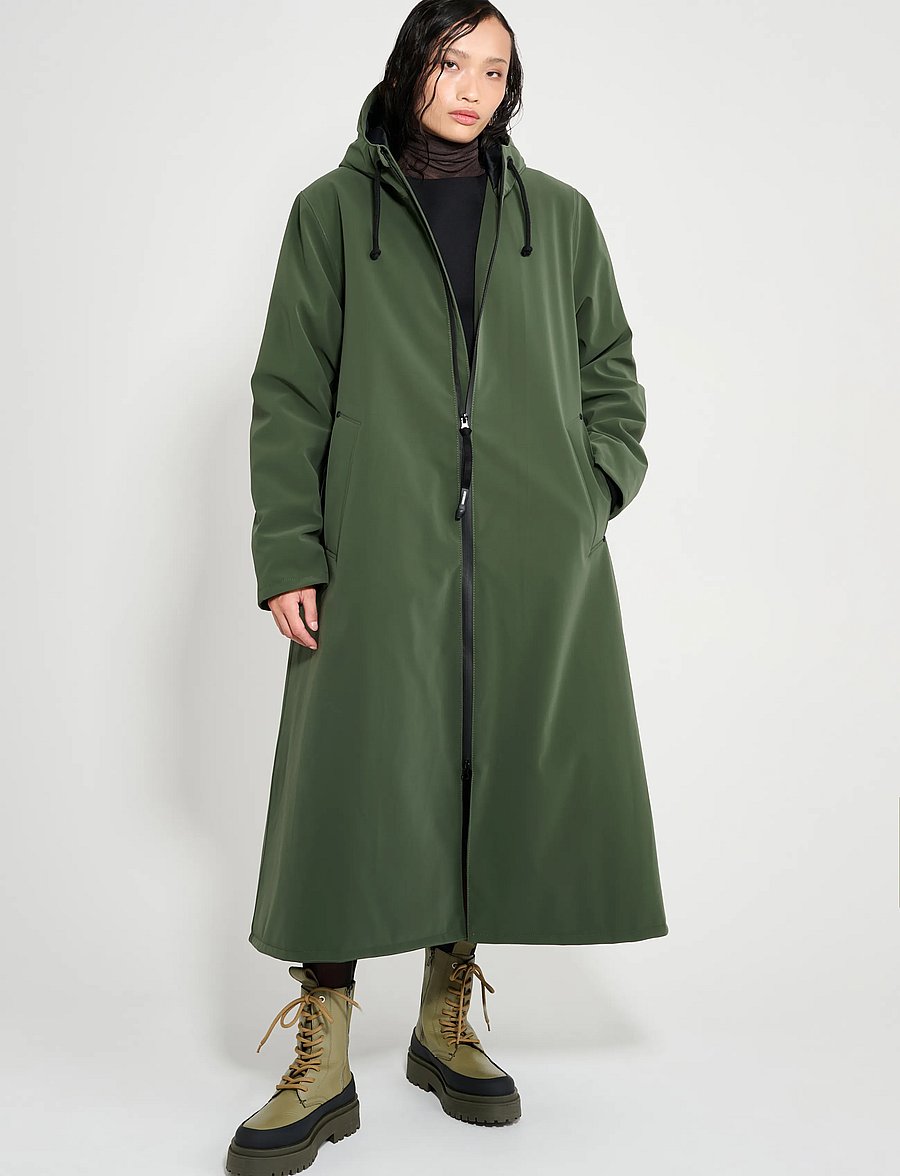 Stutterheim - Mosebacke Long Winter Matte Green - vinterjakker - green - 0