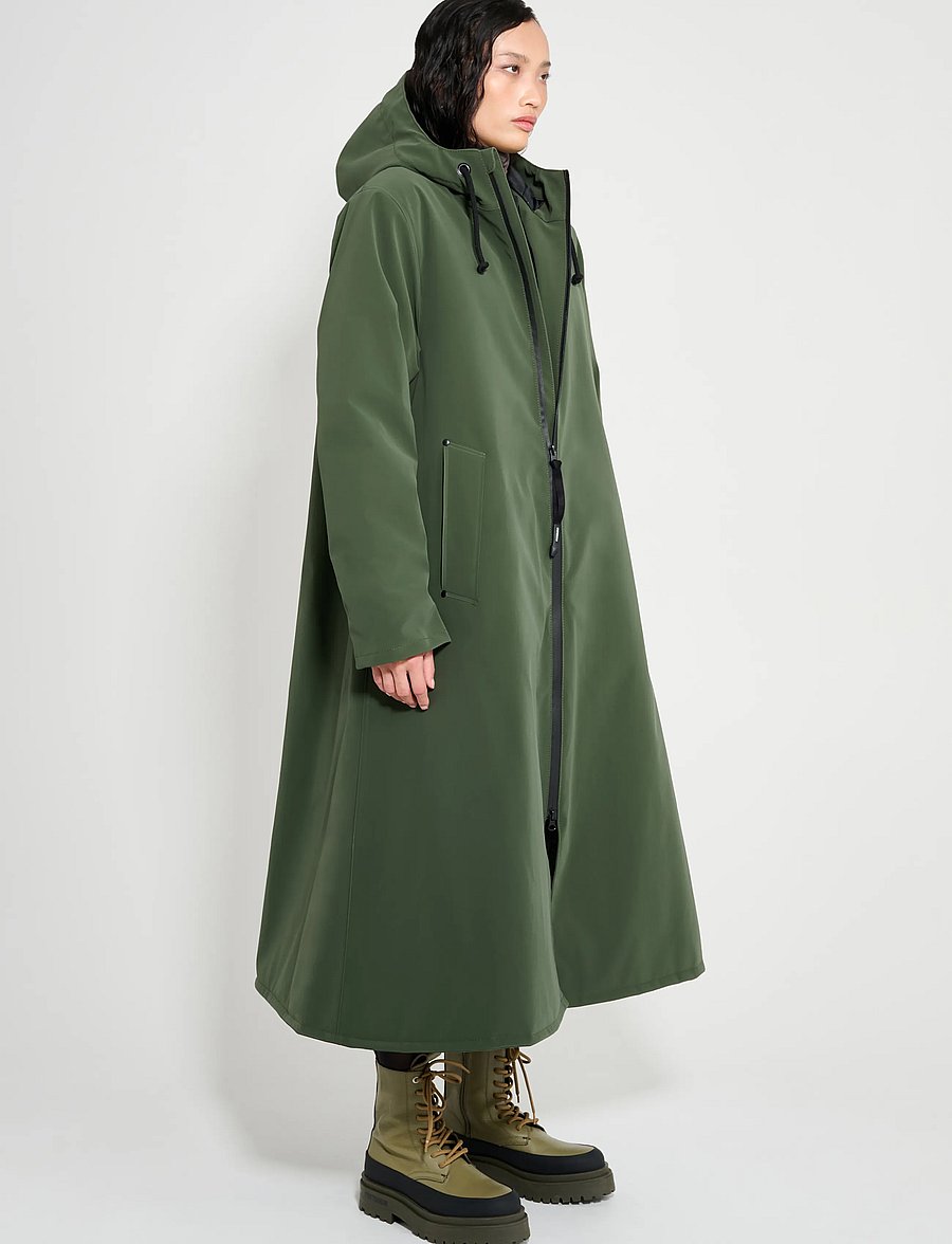 Stutterheim - Mosebacke Long Winter Matte Green - vinterjakker - green - 3