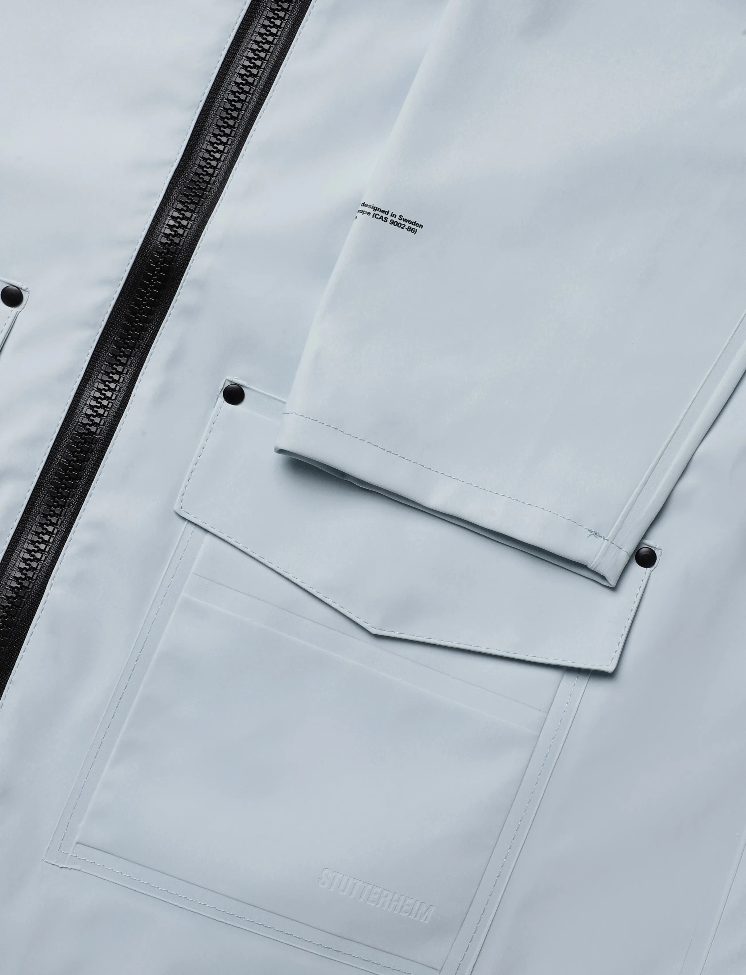 Stutterheim - Stockholm Patch Matte Frost Grey - regnjakker - frost grey - 3
