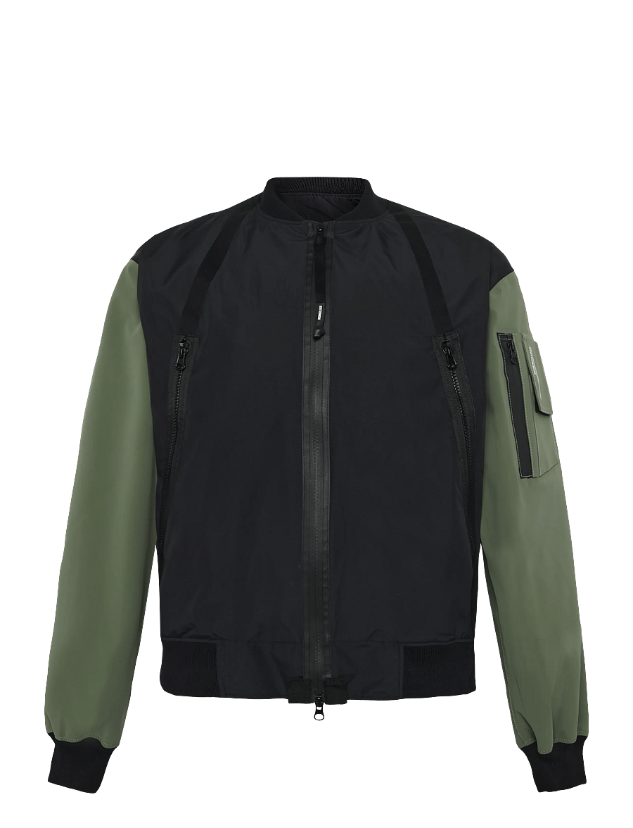 Stutterheim - Bredsand Zip Matte Black - höstjackor - black - 0