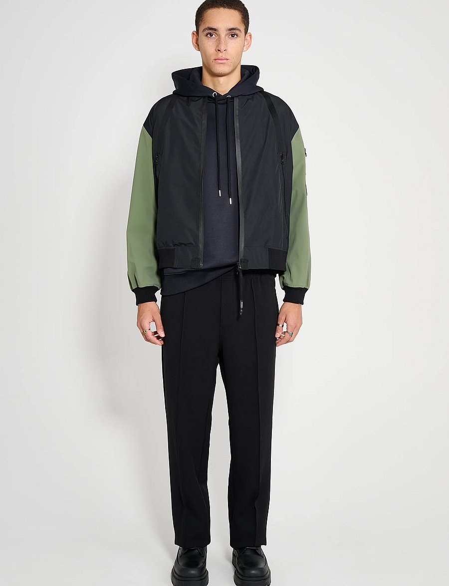 Stutterheim - Bredsand Zip Matte Black - black - 0