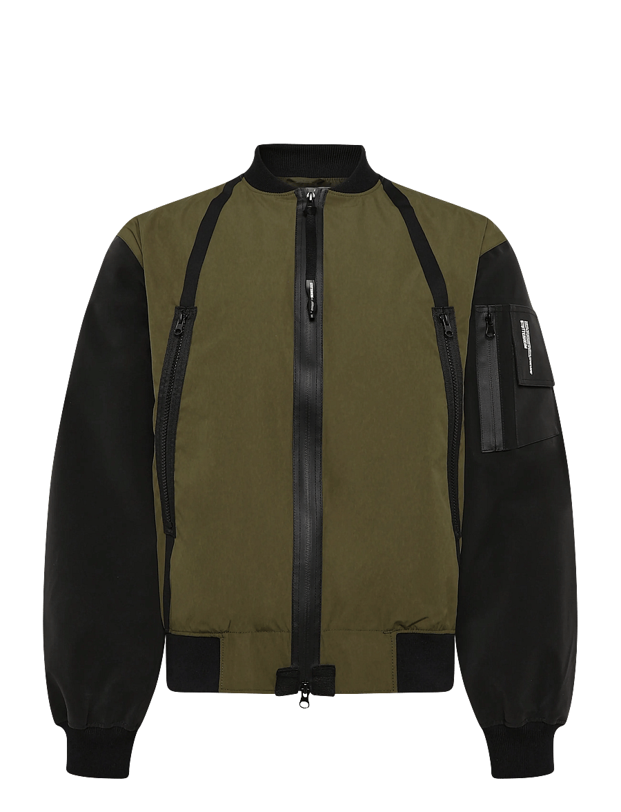 Stutterheim - Bredsand Zip Matte Green - höstjackor - green - 0