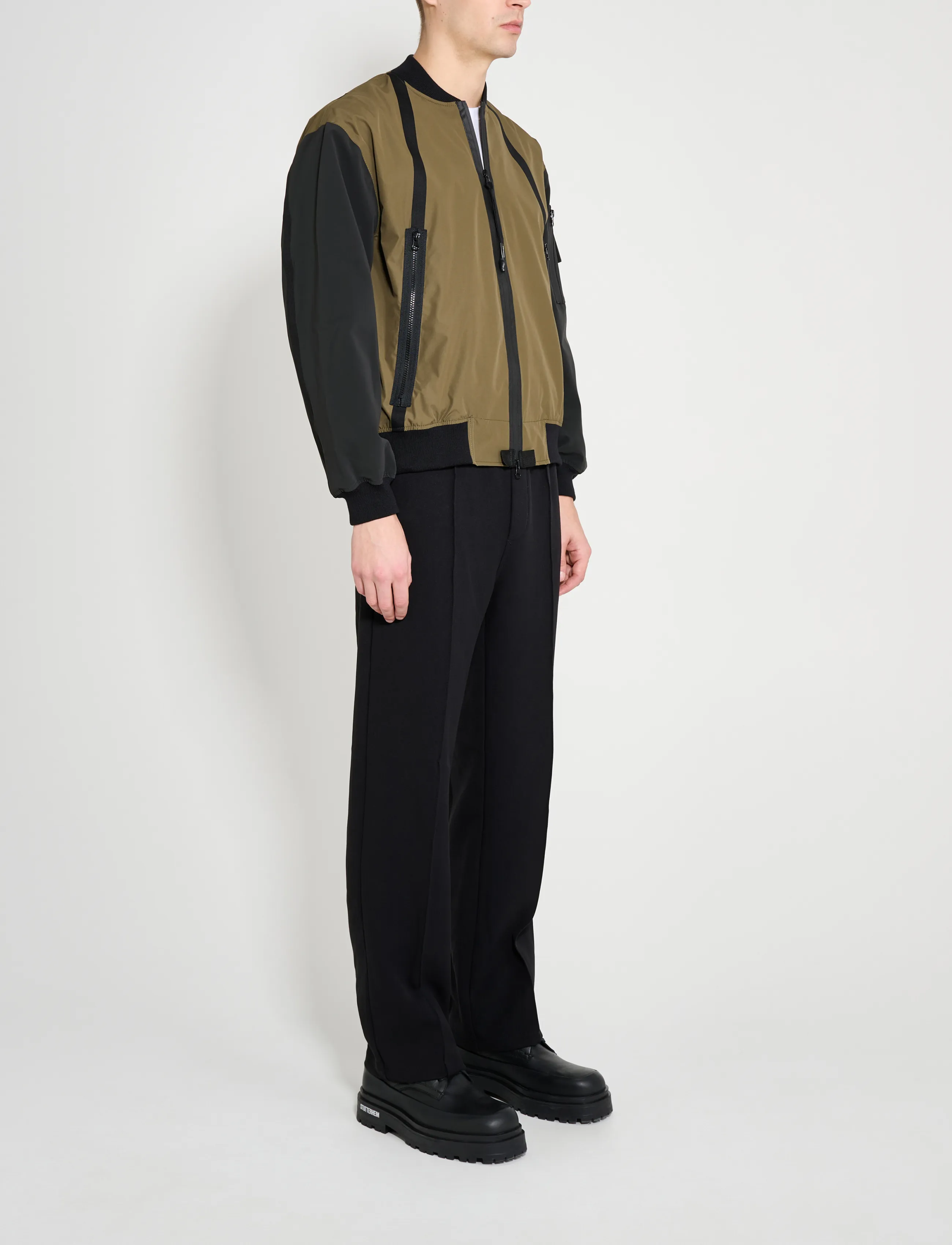 Stutterheim - Bredsand Zip Matte Green - efterårsjakker - green - 3