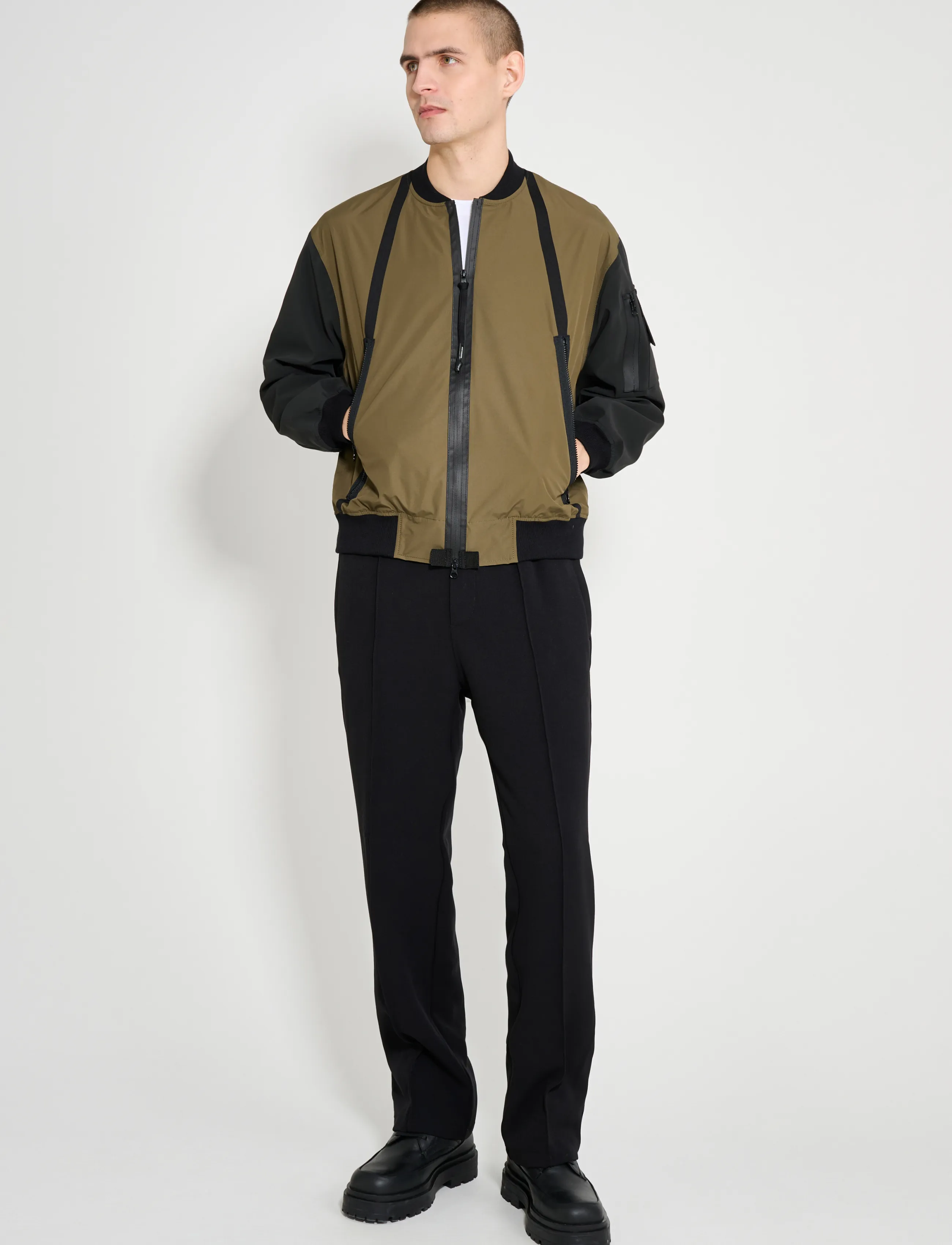 Stutterheim - Bredsand Zip Matte Green - efterårsjakker - green - 5