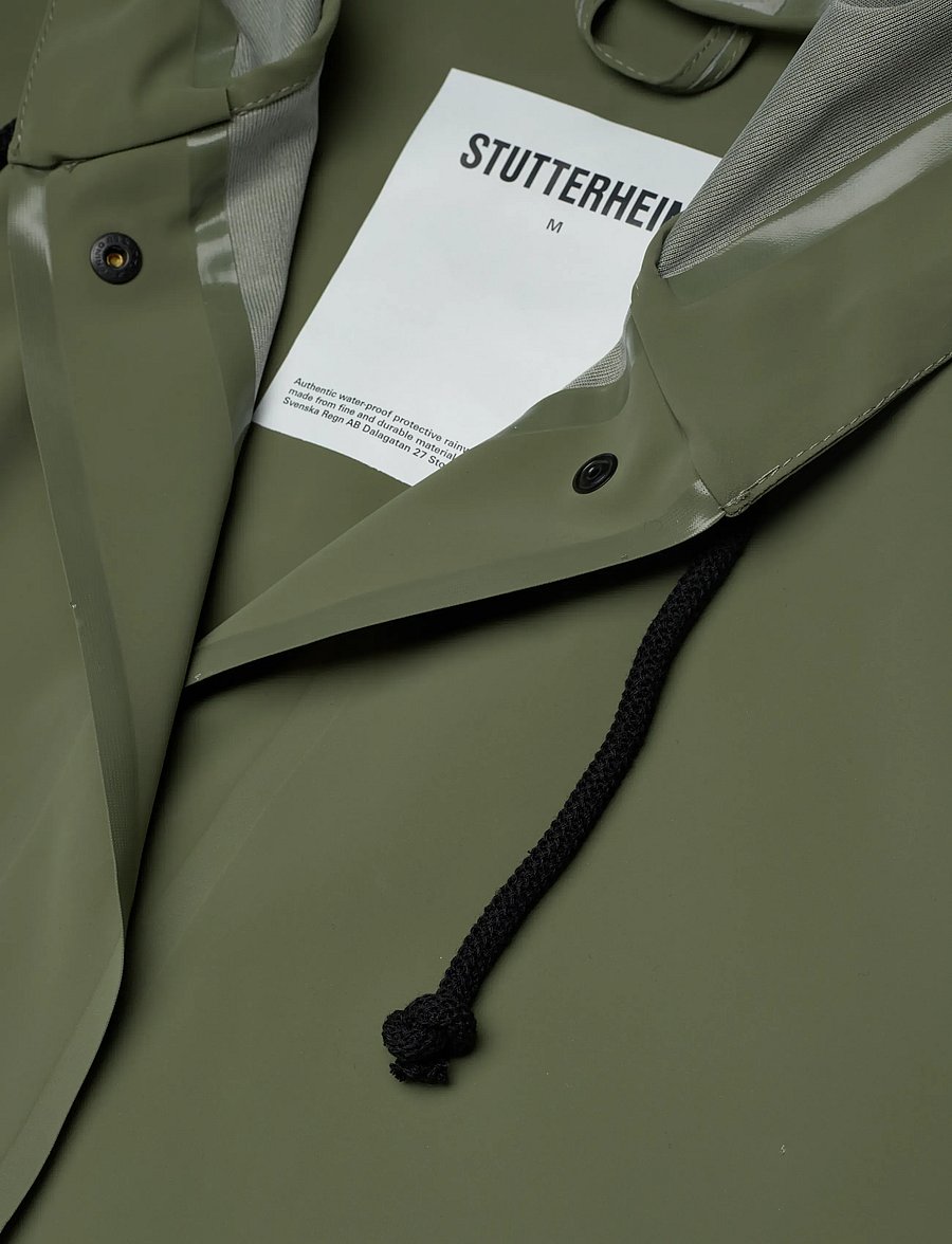 Stutterheim - Lubban Lightweight Dry Green - regenmäntel - dry green - 5