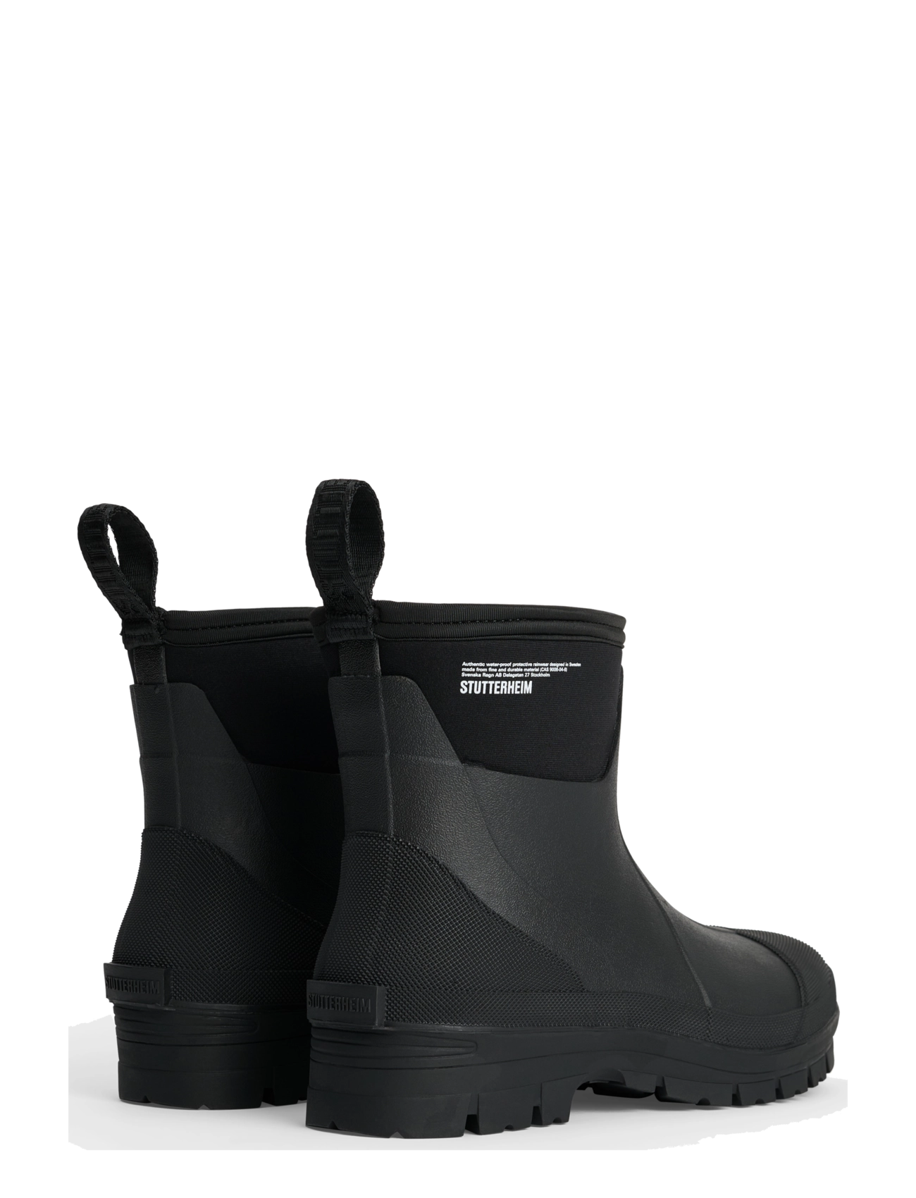 Stutterheim - Puddle Walker Black - hverdags stil - black - 4