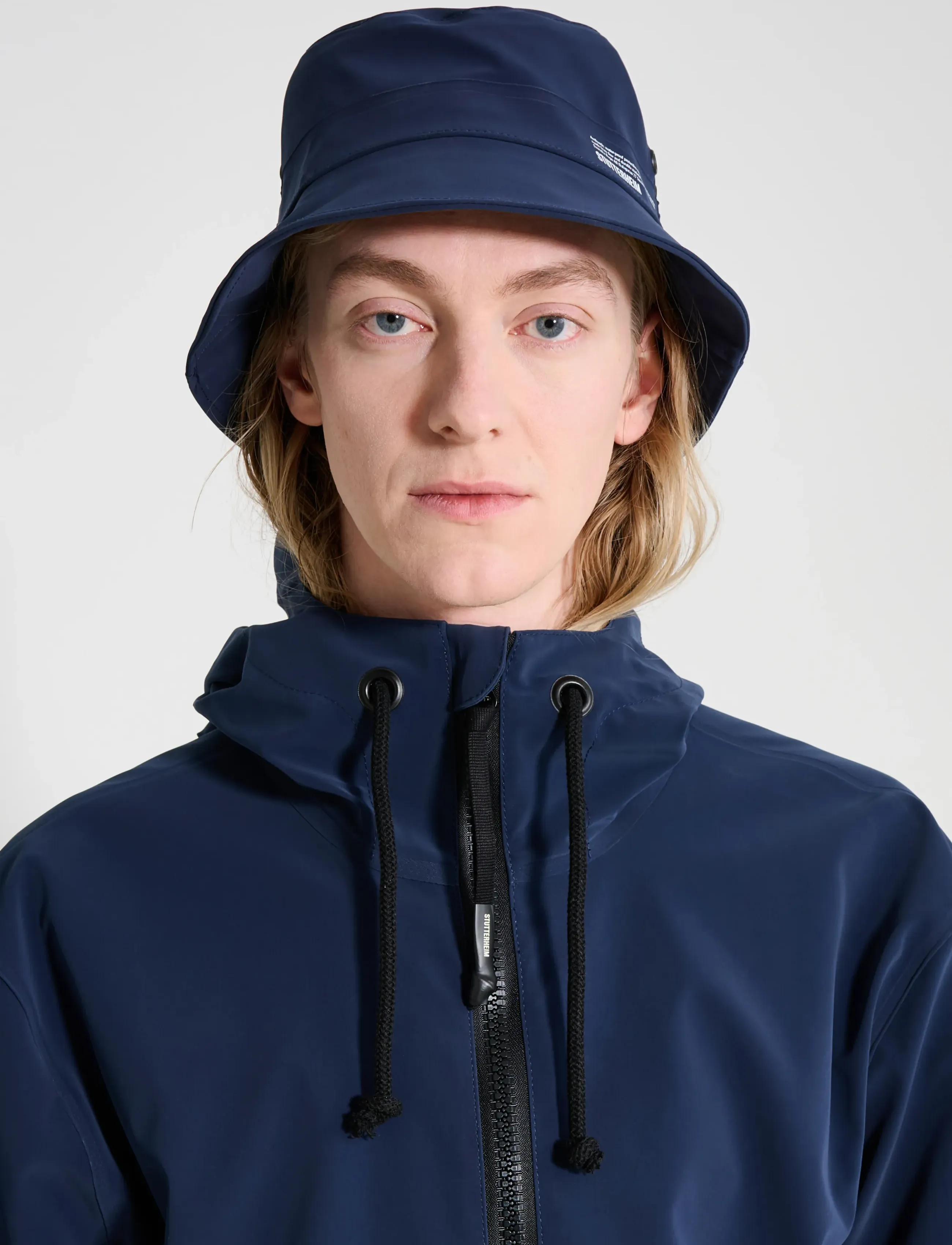 Stutterheim Beckholmen Matte, M, Navy, Hovedbeklædning > Spandhatte, Herre