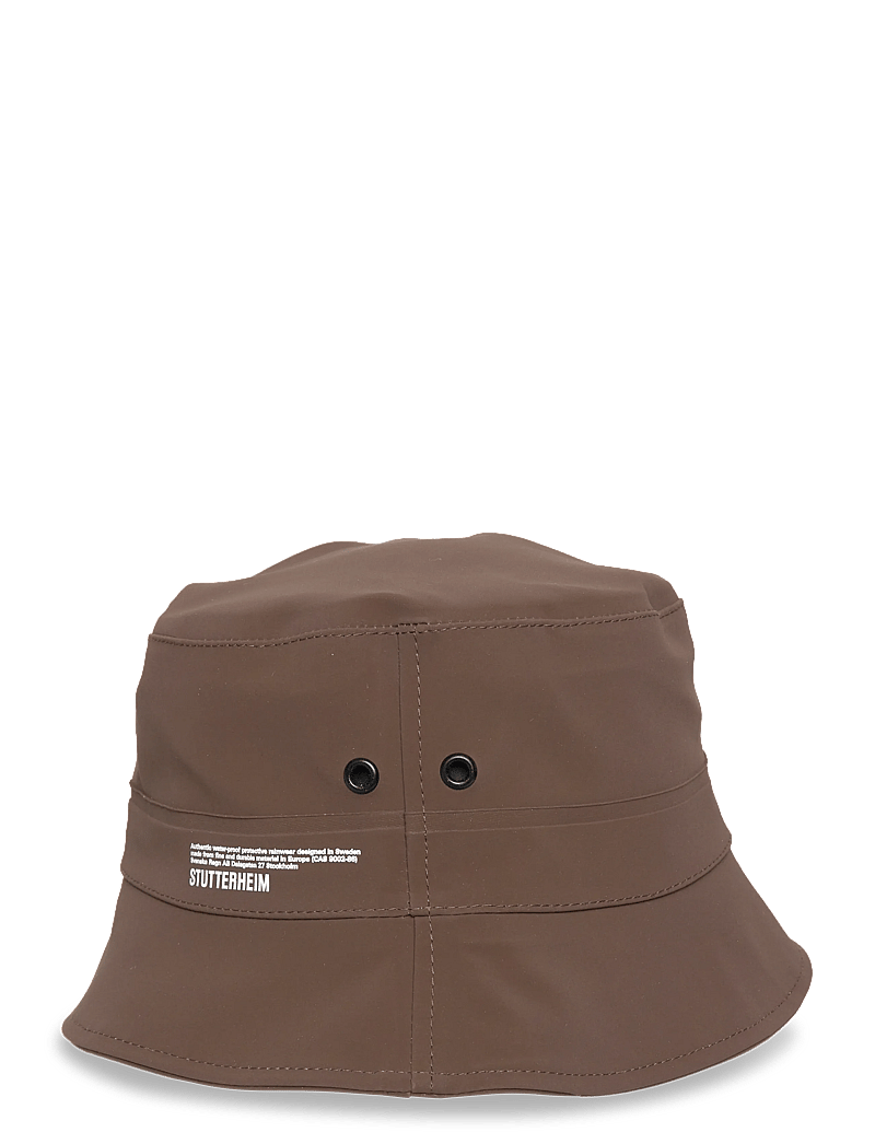 Stutterheim - Beckholmen Matte Dark Brown - bøllehatte - dark brown - 2