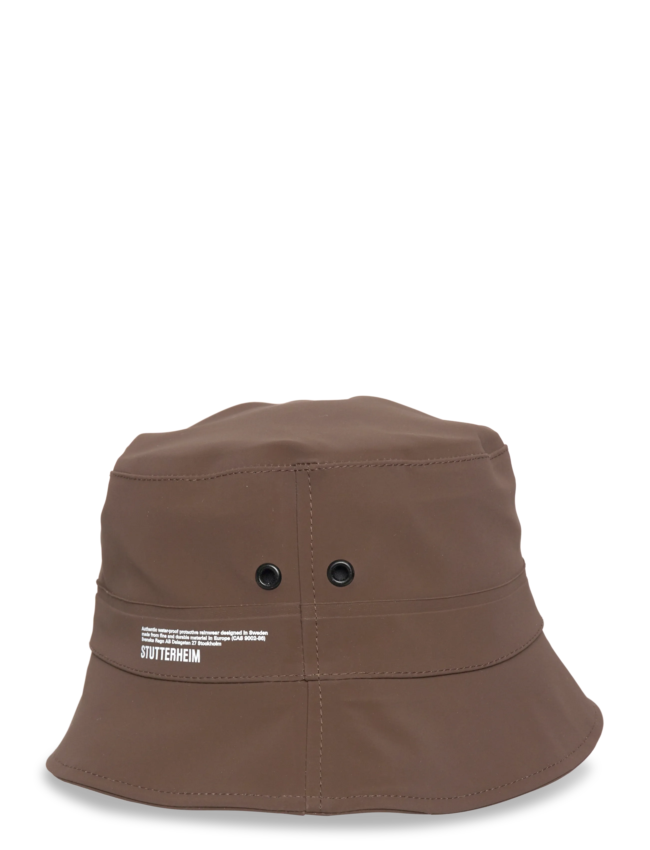 Stutterheim - Beckholmen Matte Dark Brown - bucket hats - dark brown - 2