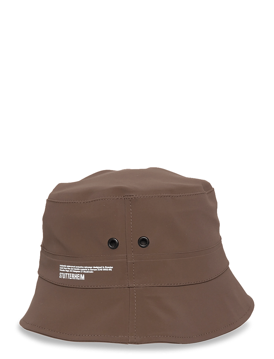Stutterheim - Beckholmen Matte Dark Brown - bucket hats - dark brown - 2