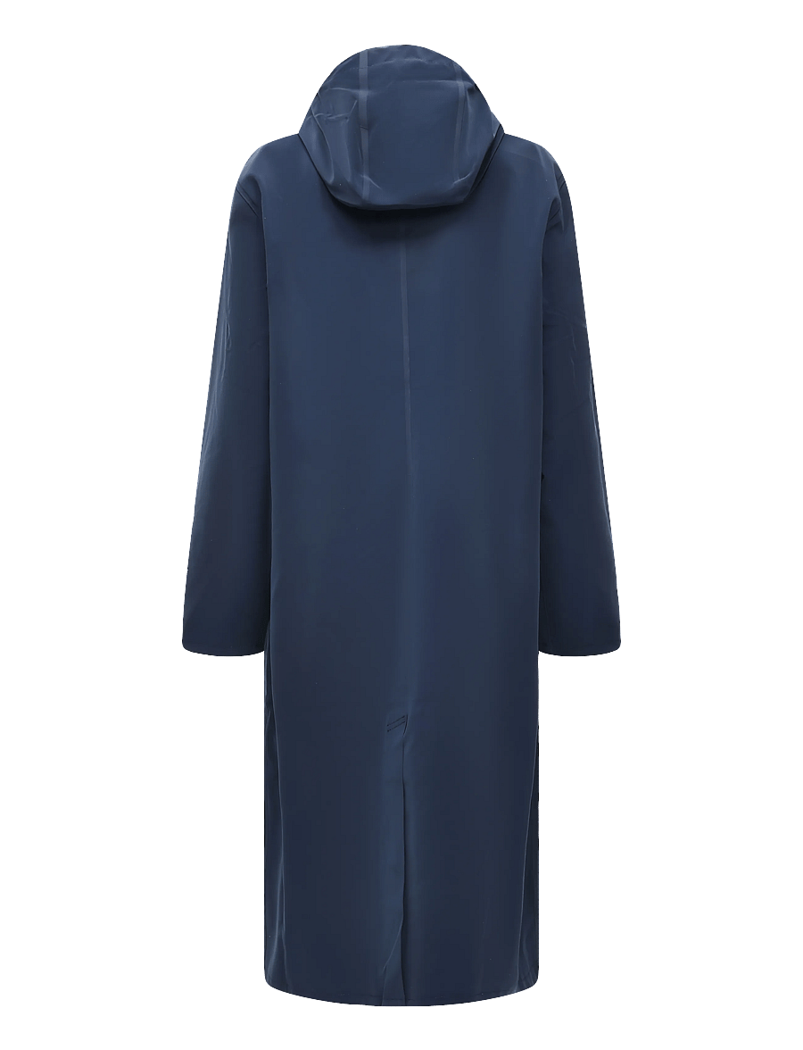 Stutterheim - Stockholm Long Patch Matte Navy - regnjackor - navy - 2