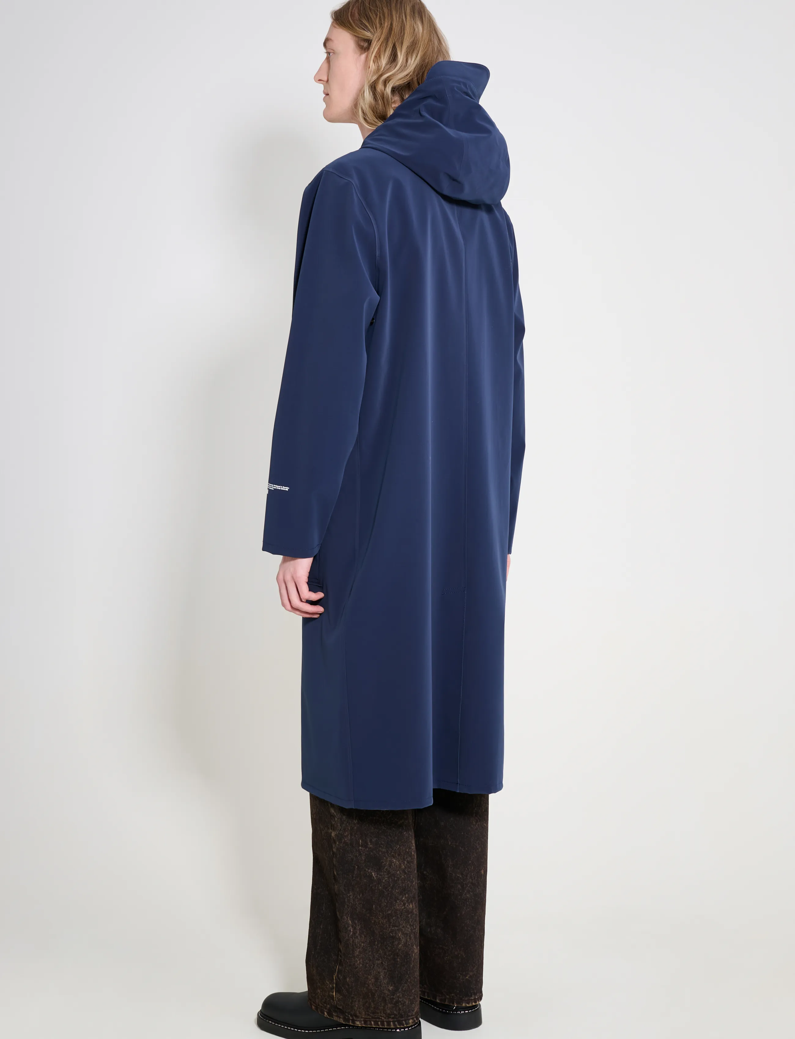 Stutterheim - Stockholm Long Patch Matte Navy - regnjackor - navy - 3