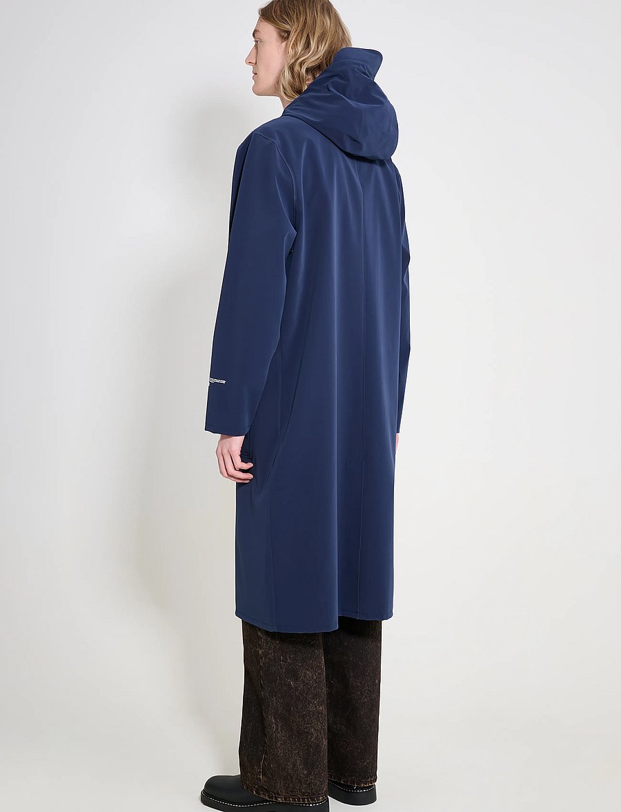 Stutterheim - Stockholm Long Patch Matte Navy - regnjackor - navy - 3
