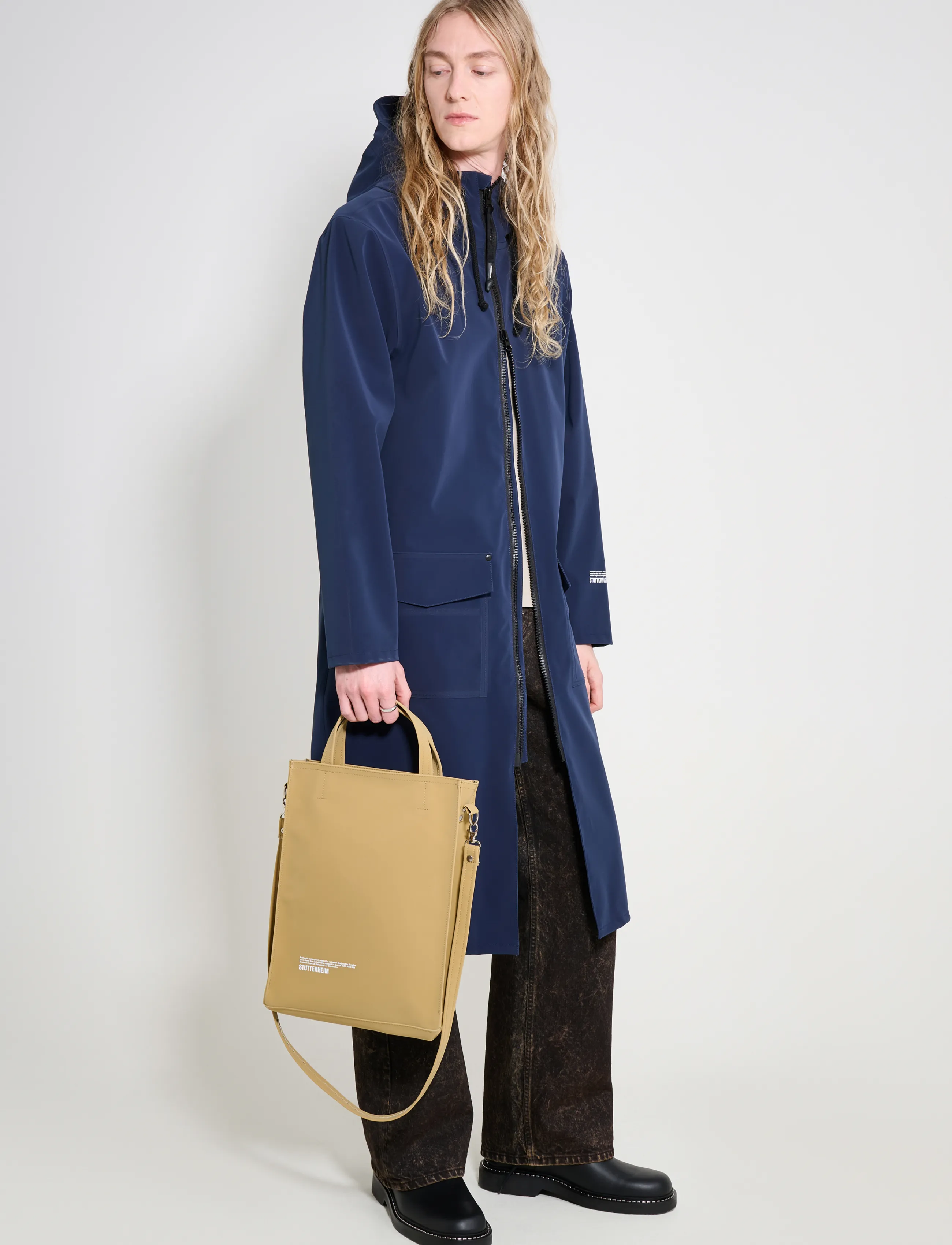 Stutterheim Stockholm Long Patch Matte jackor herr – bild 6