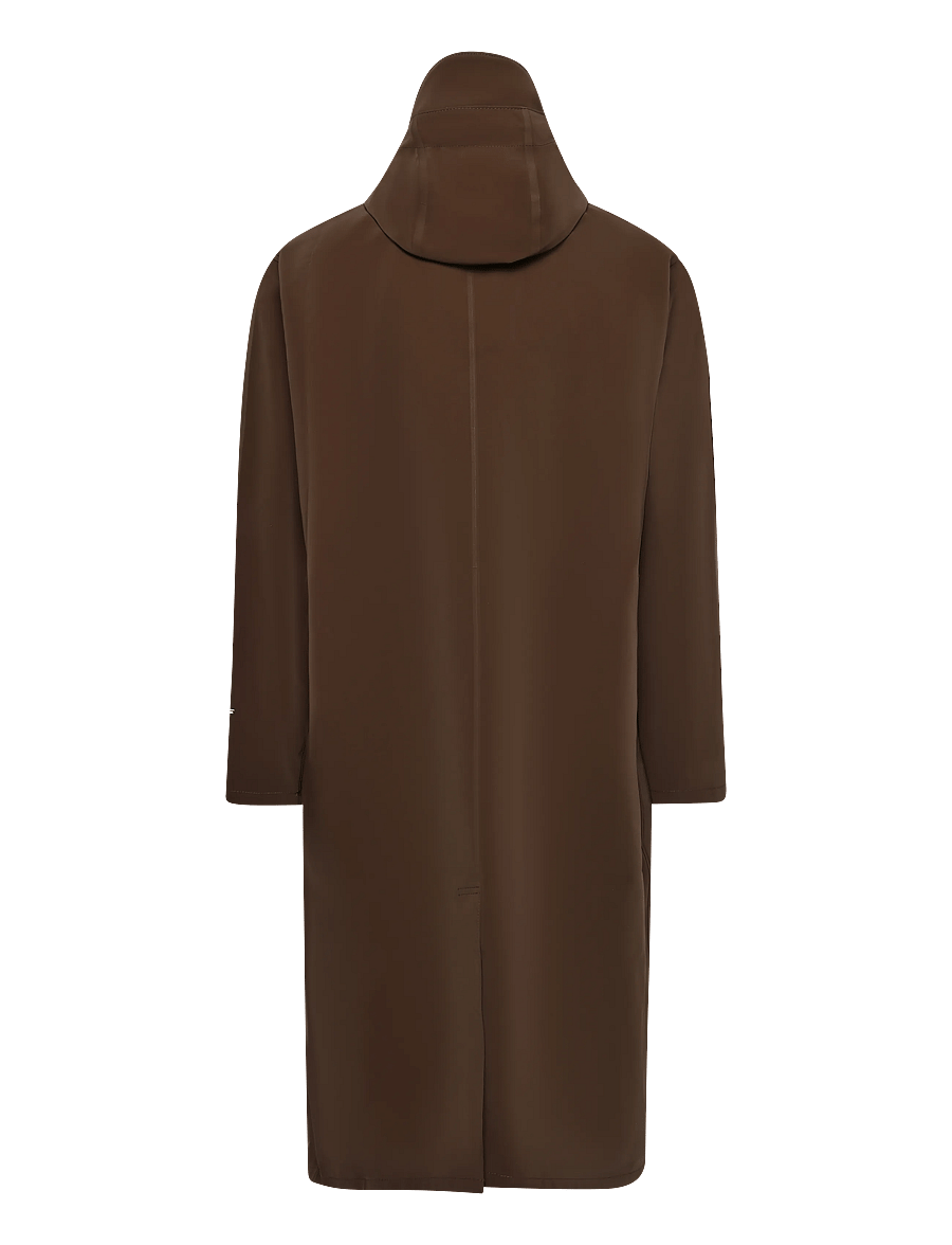 Stutterheim - Stockholm Long Patch Matte Dark Brown - vihmamantlid - dark brown - 2