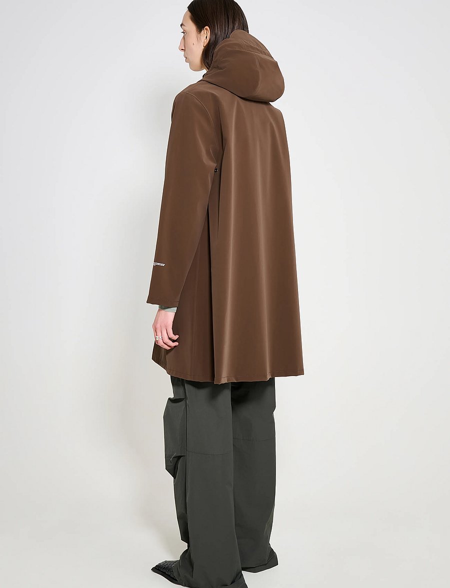 Stutterheim - Mosebacke Patch Matte Dark brown - regnjakker - dark brown - 4
