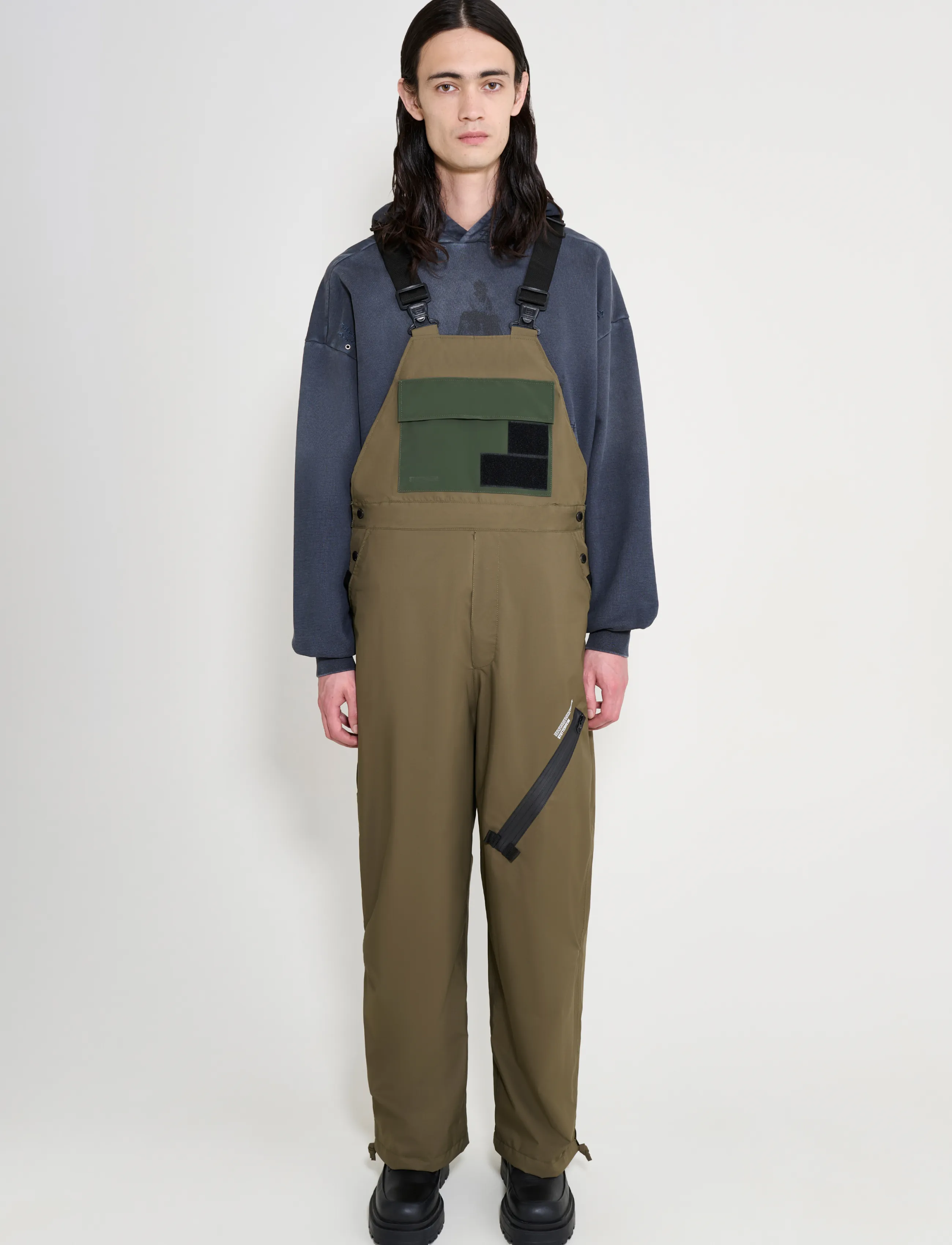 Stutterheim Space Bib Trouser Matte Green - Streetstyle - GREEN / green