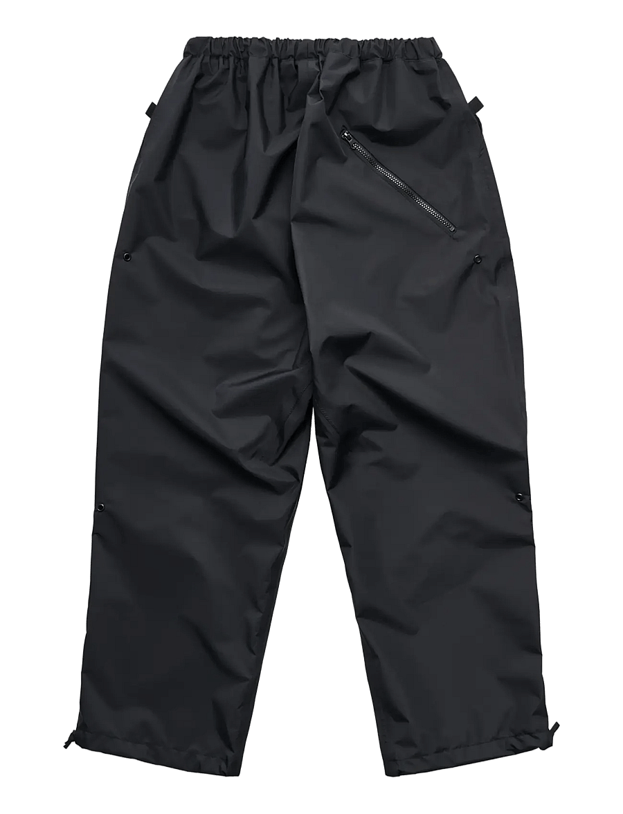 Stutterheim - Space Pocket Trouser Matte Black - cargobyxor - black - 2