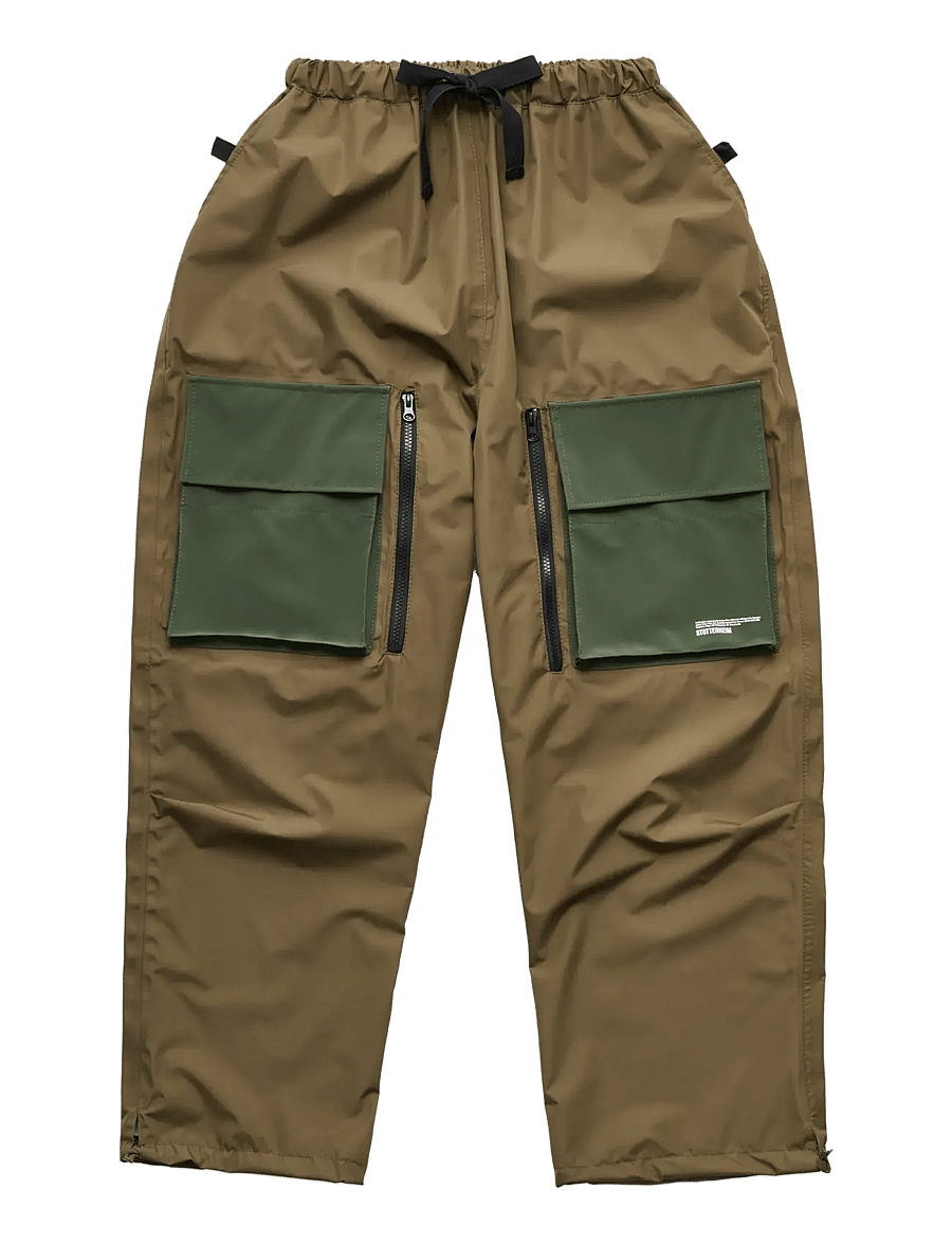 Stutterheim - Space Pocket Trouser Matte Green - cargobyxor - green - 1