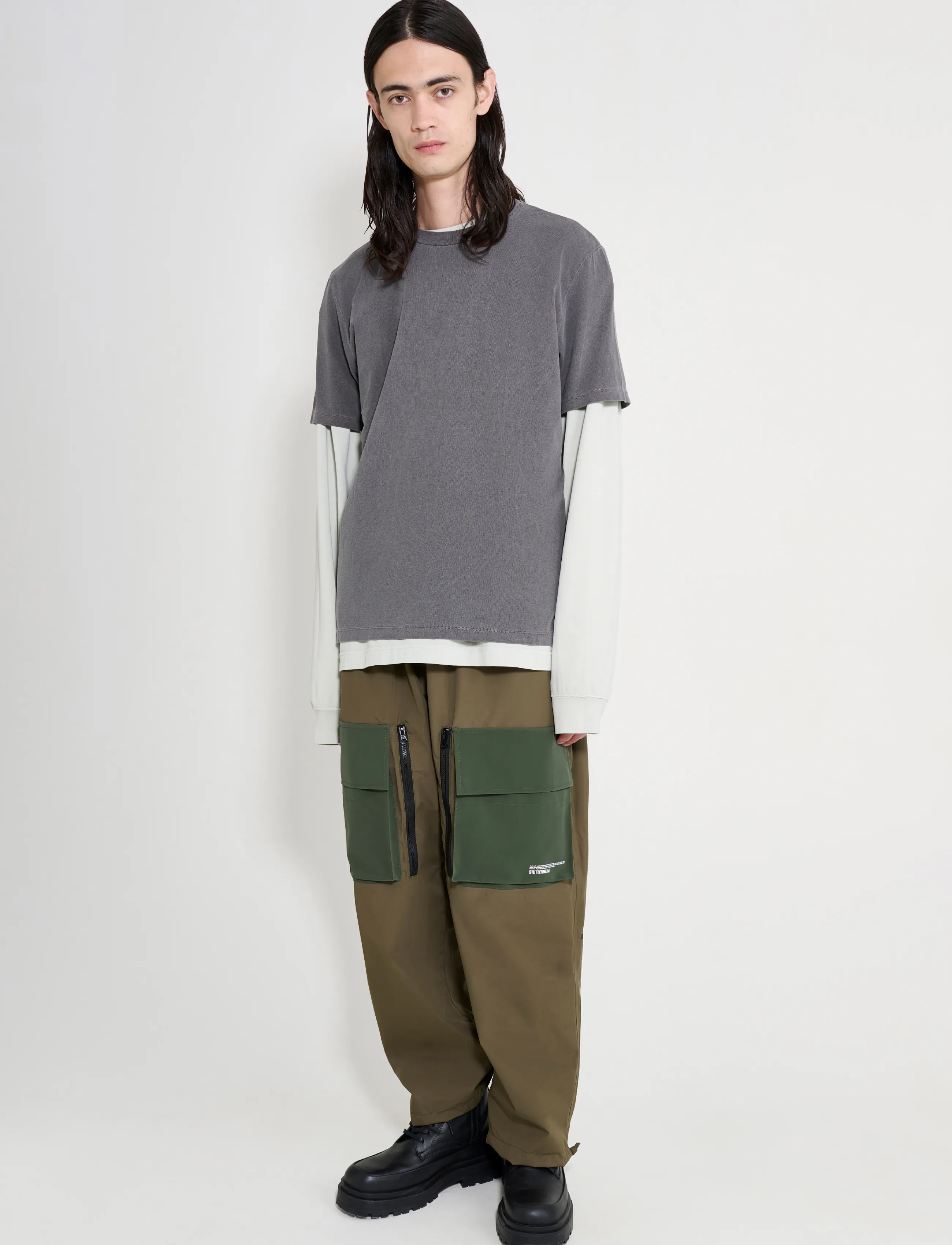 Stutterheim Space Pocket Trouser Matte Green - Streetstyle - GREEN / khaki/green