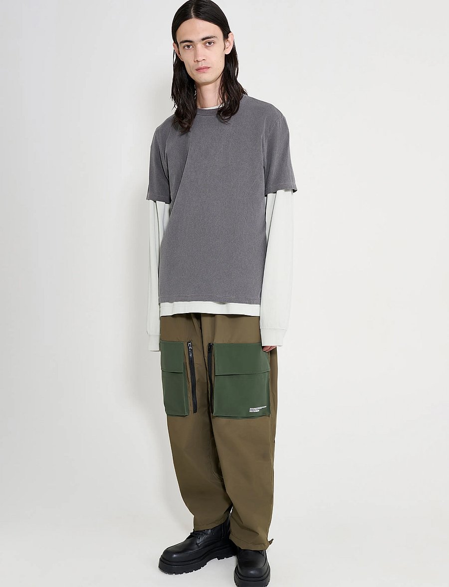 Stutterheim - Space Pocket Trouser Matte Green - cargobyxor - green - 0