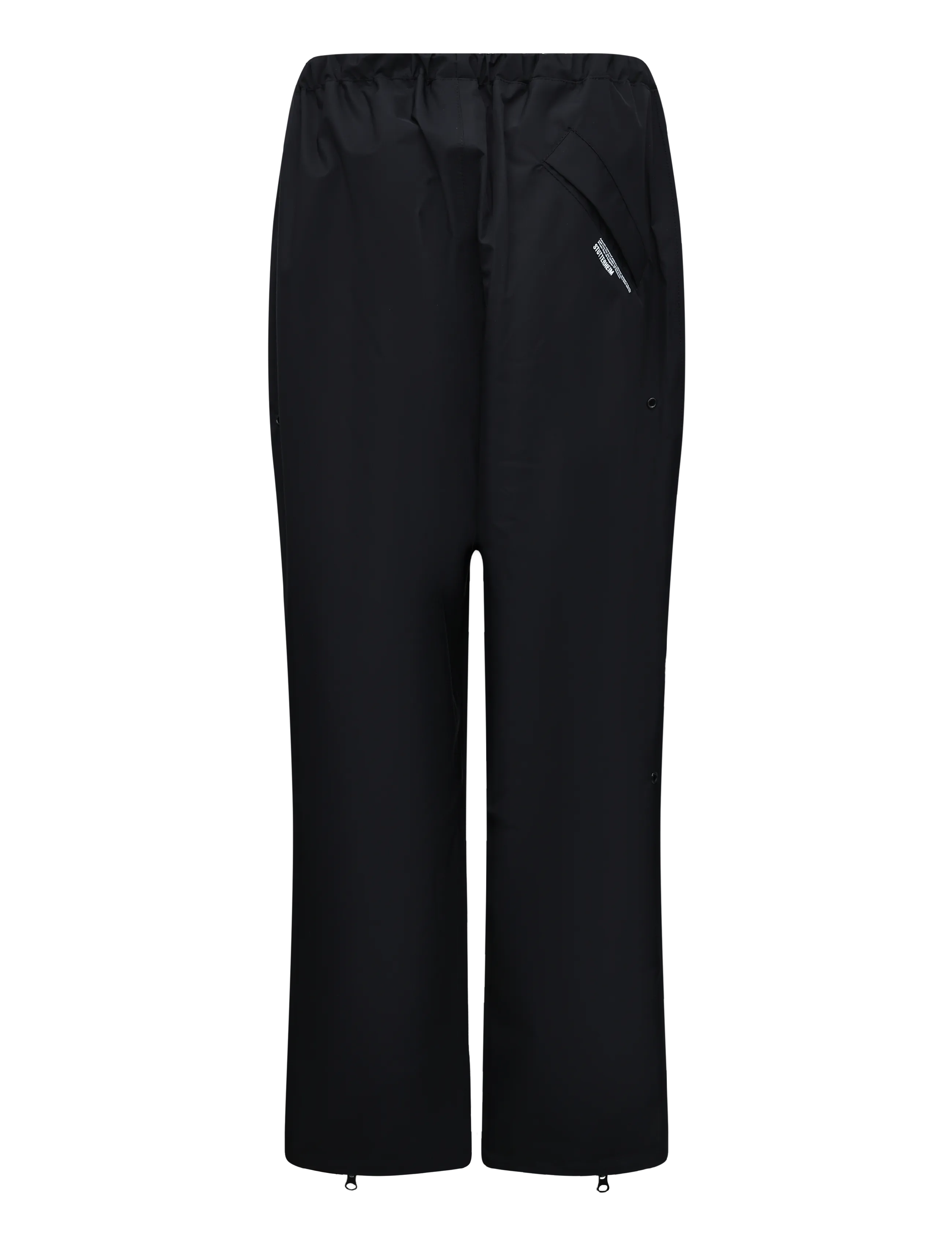 Stutterheim - Bash Zip Nylon Trouser Matte Black - black - 2