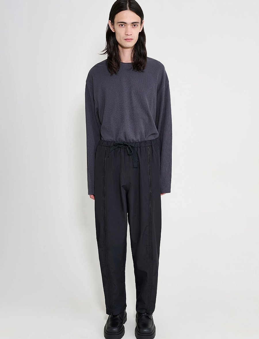 Stutterheim - Bash Zip Nylon Trouser Matte Black - black - 0