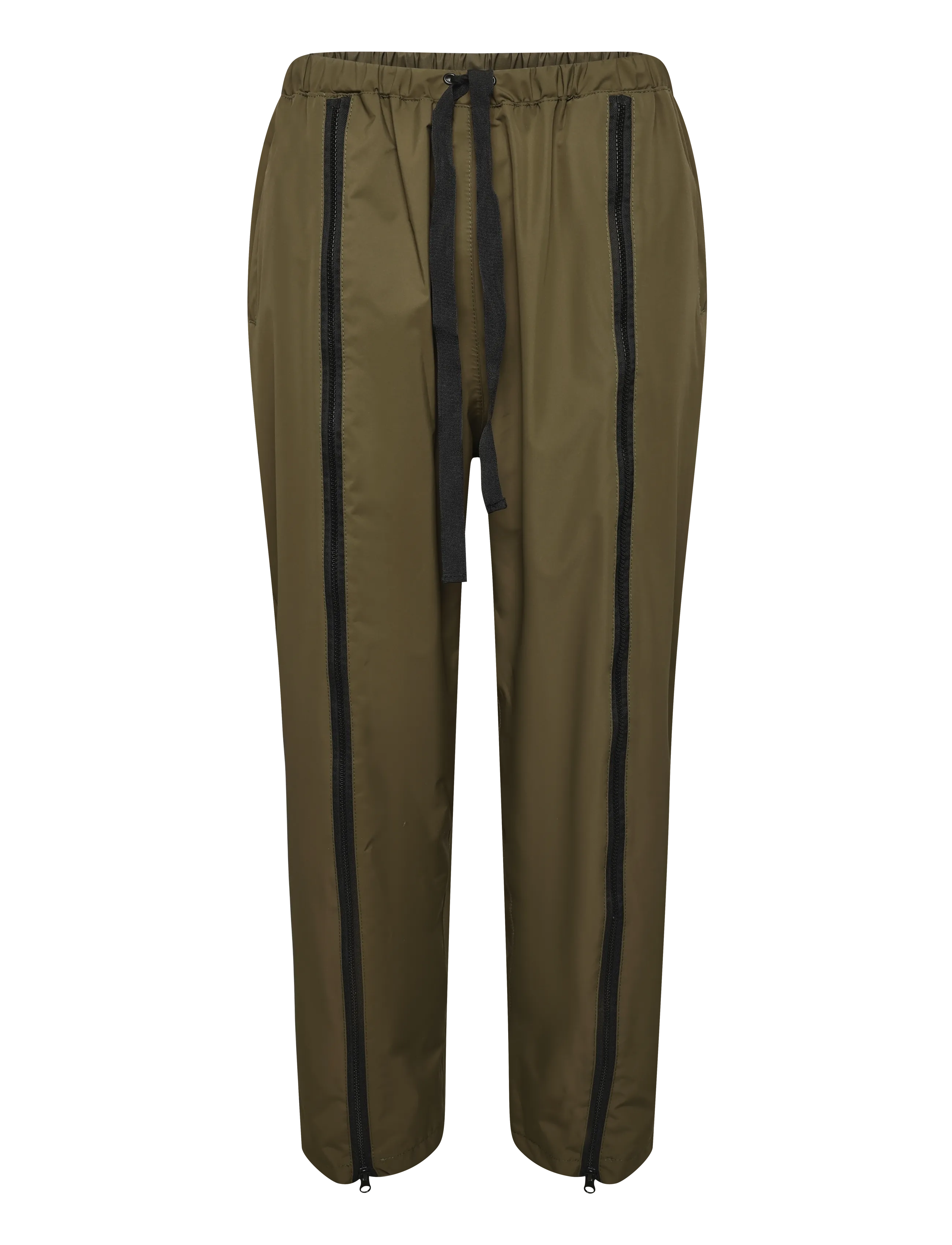 Stutterheim - Bash Zip Nylon Trouser Matte Green - vabaajapüksid - green - 1