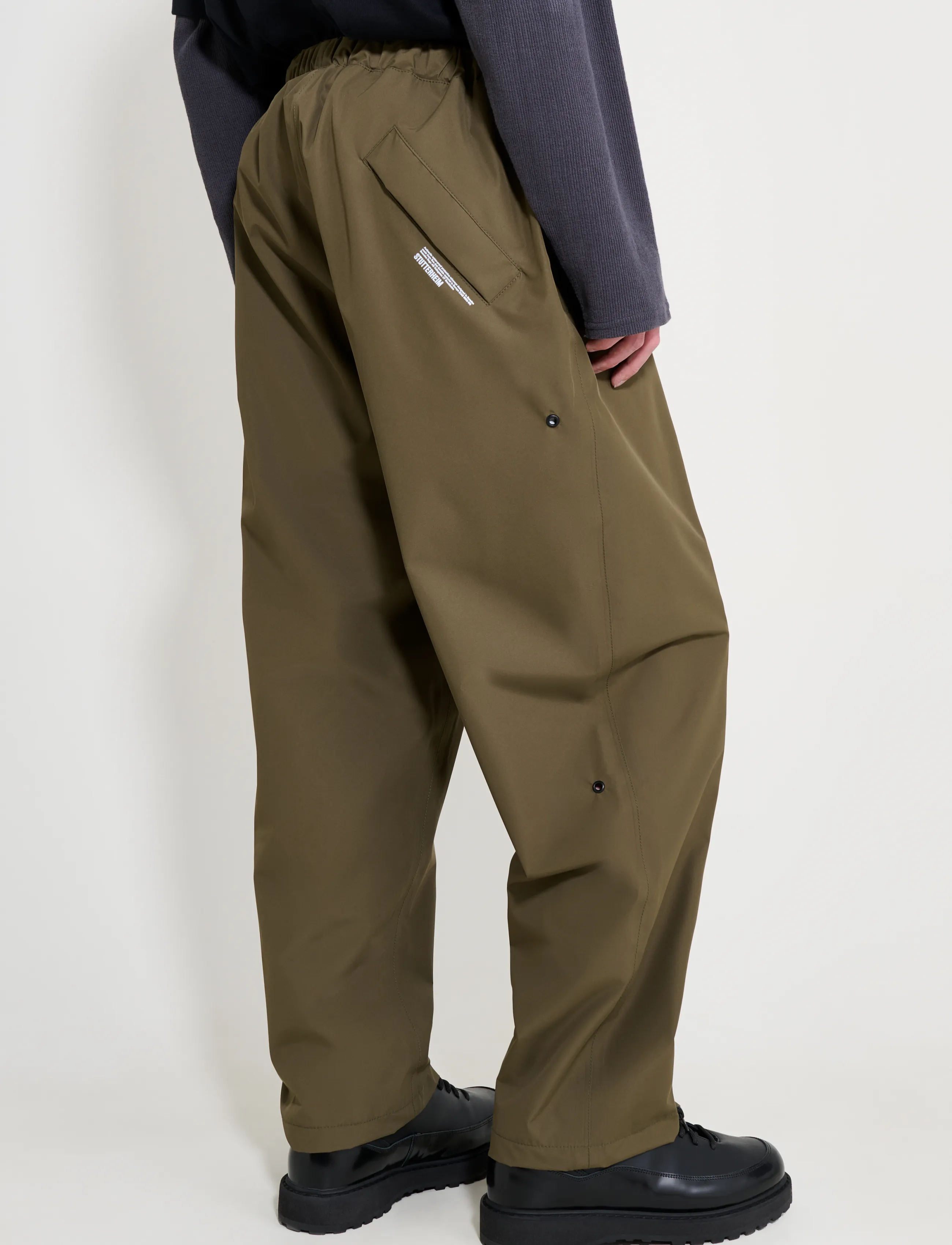 Stutterheim Bash Zip Nylon Trouser Matte casual byxor herr – bild 6