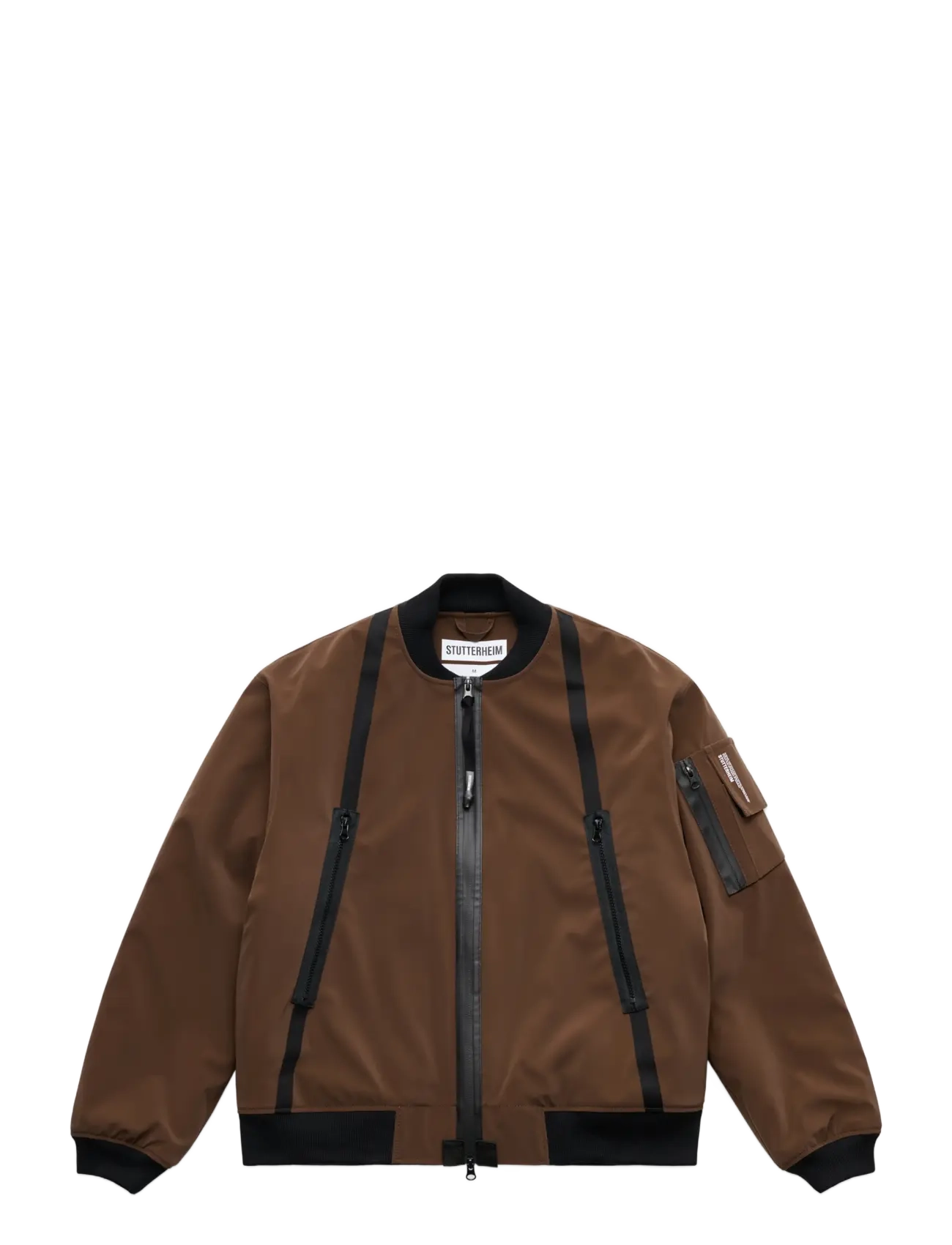 Stutterheim Bredsand Zip Winter Matte Brown - Streetstyle - BROWN / brown