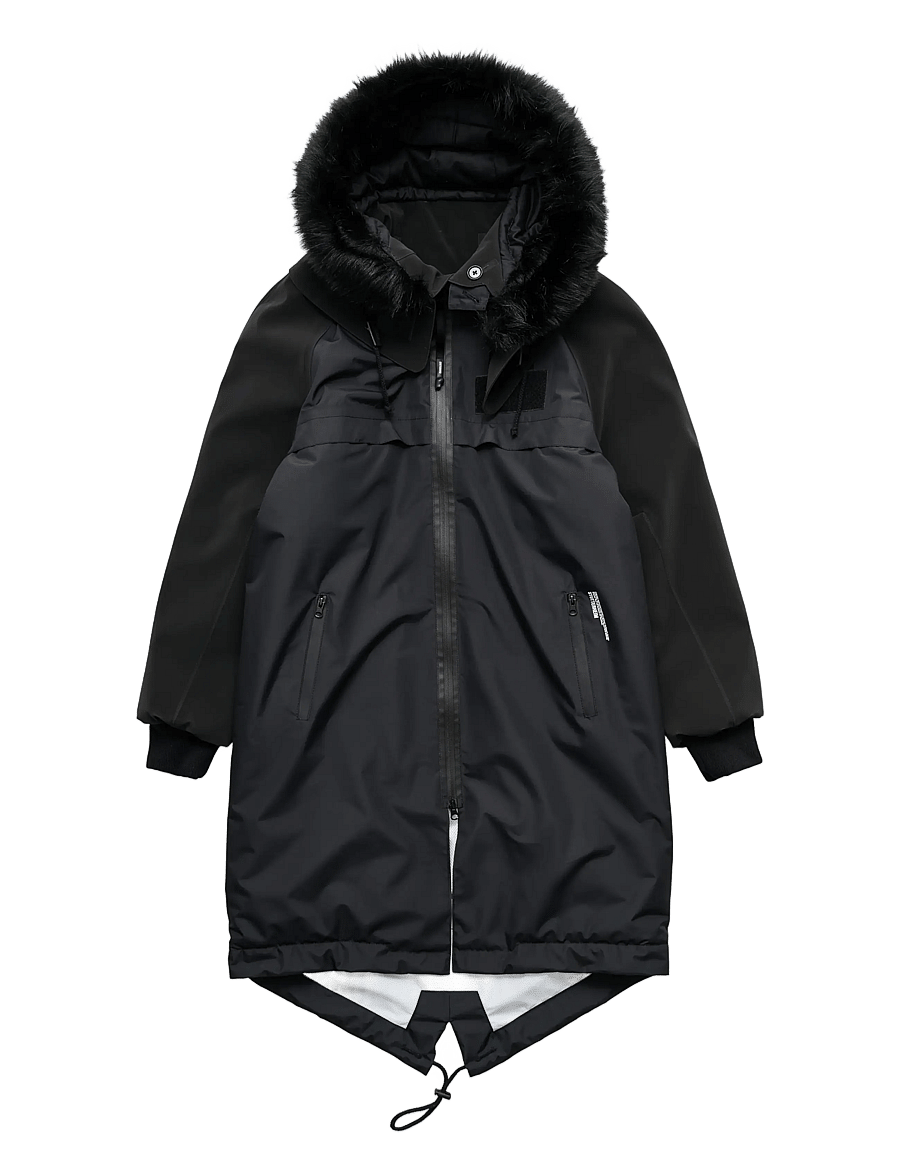 Stutterheim - Kalix Parka LW Matte Black - parkas - black - 0