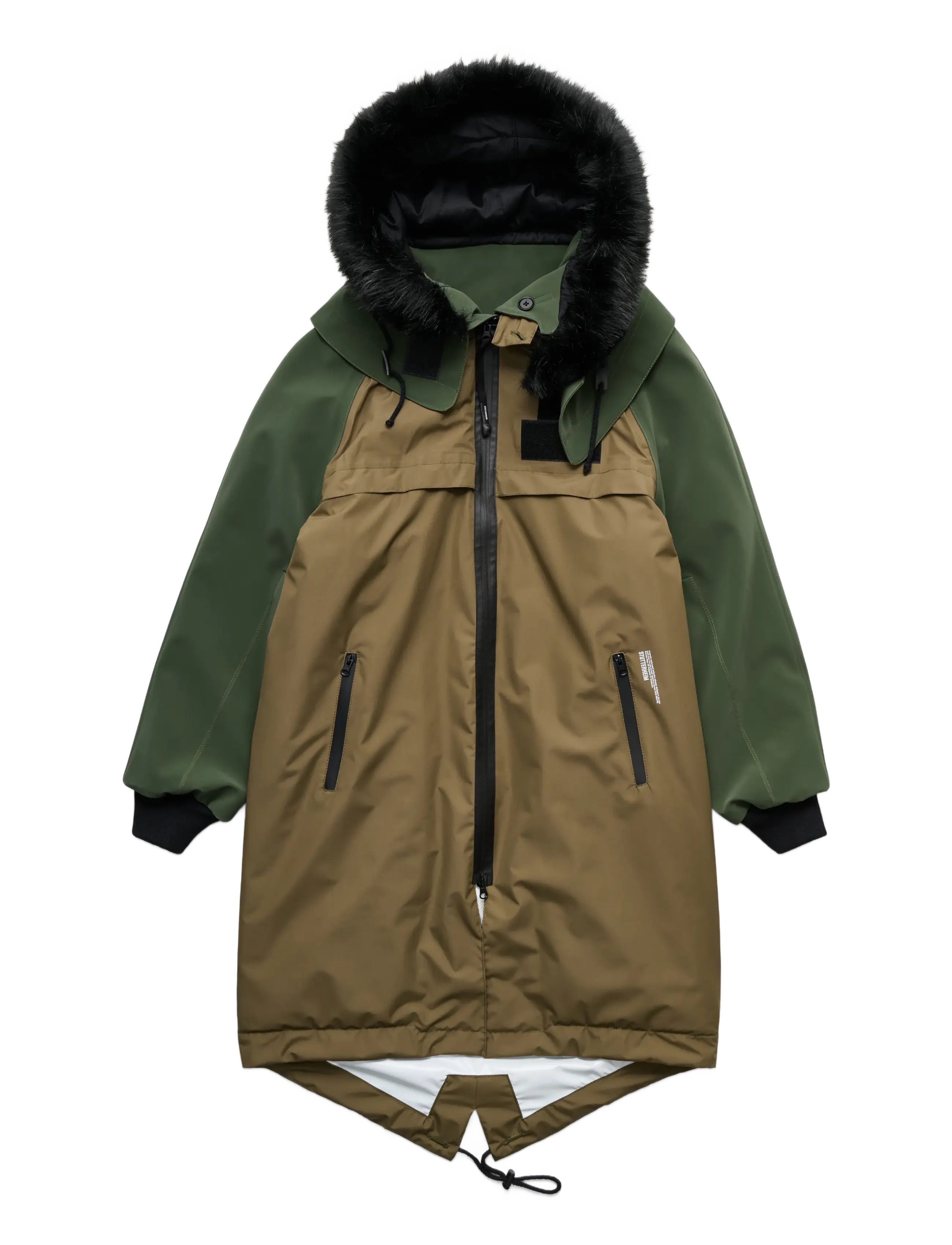 Stutterheim Kalix Parka LW Matte Green - Streetstyle - GREEN / green