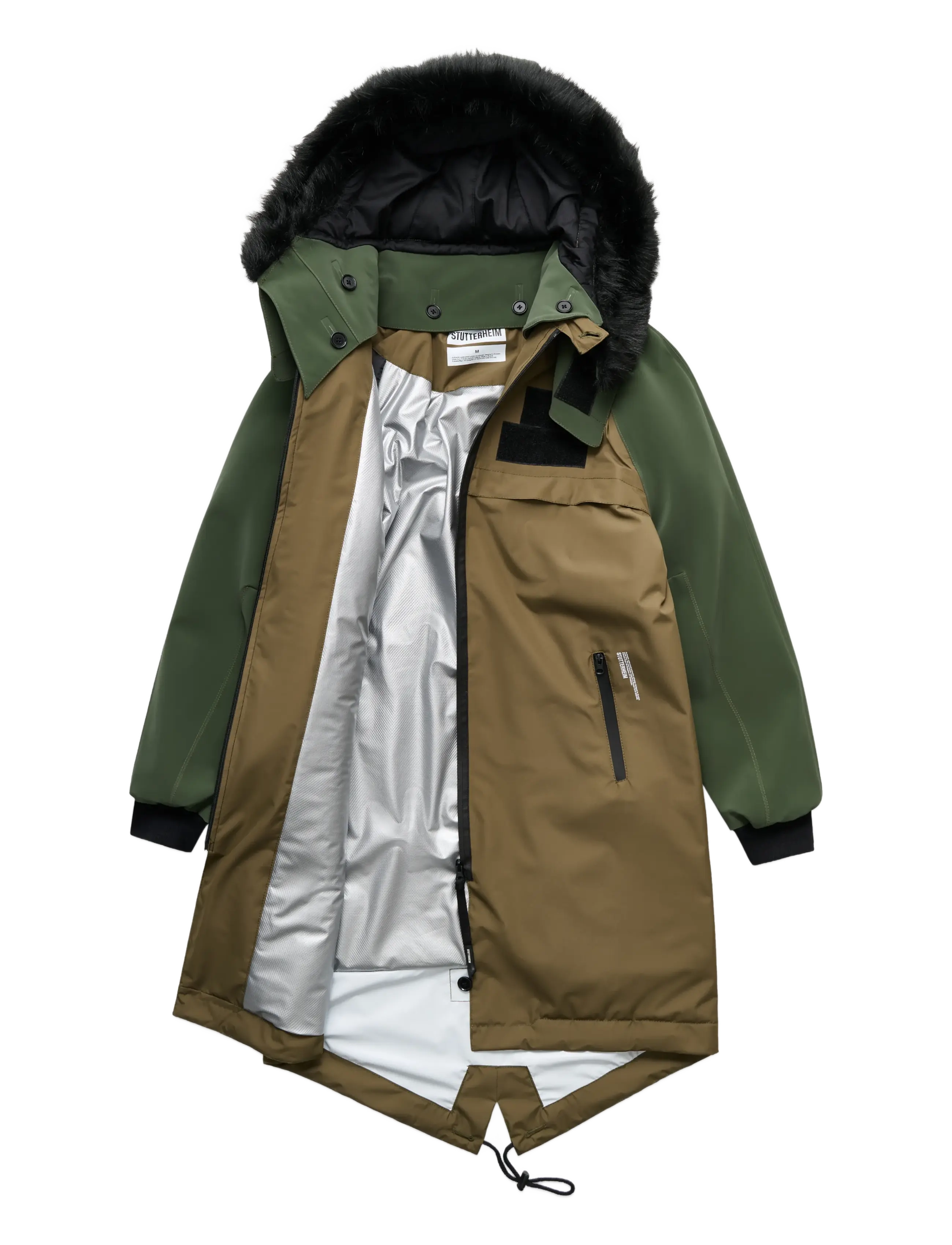 Stutterheim - Kalix Parka LW Matte Green - parkas - green - 1