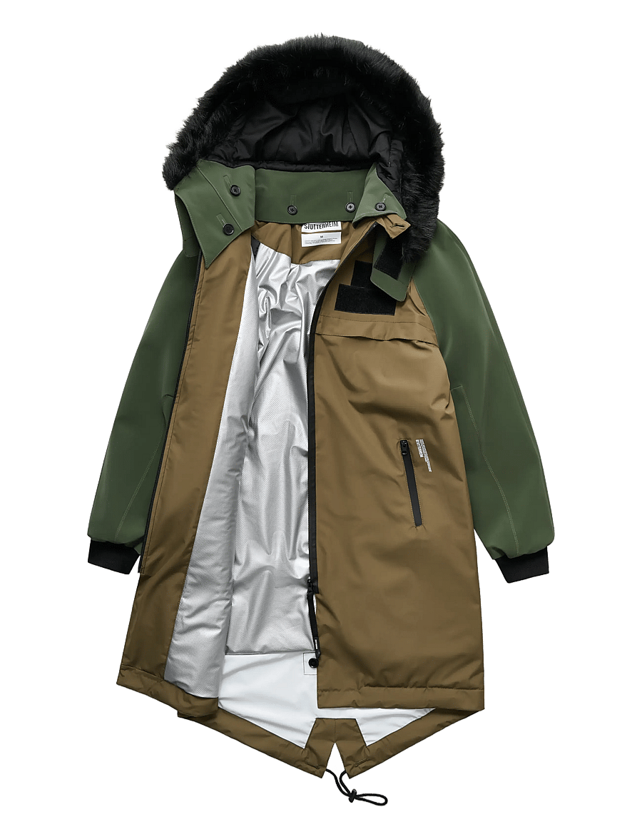Stutterheim - Kalix Parka LW Matte Green - parkas - green - 1